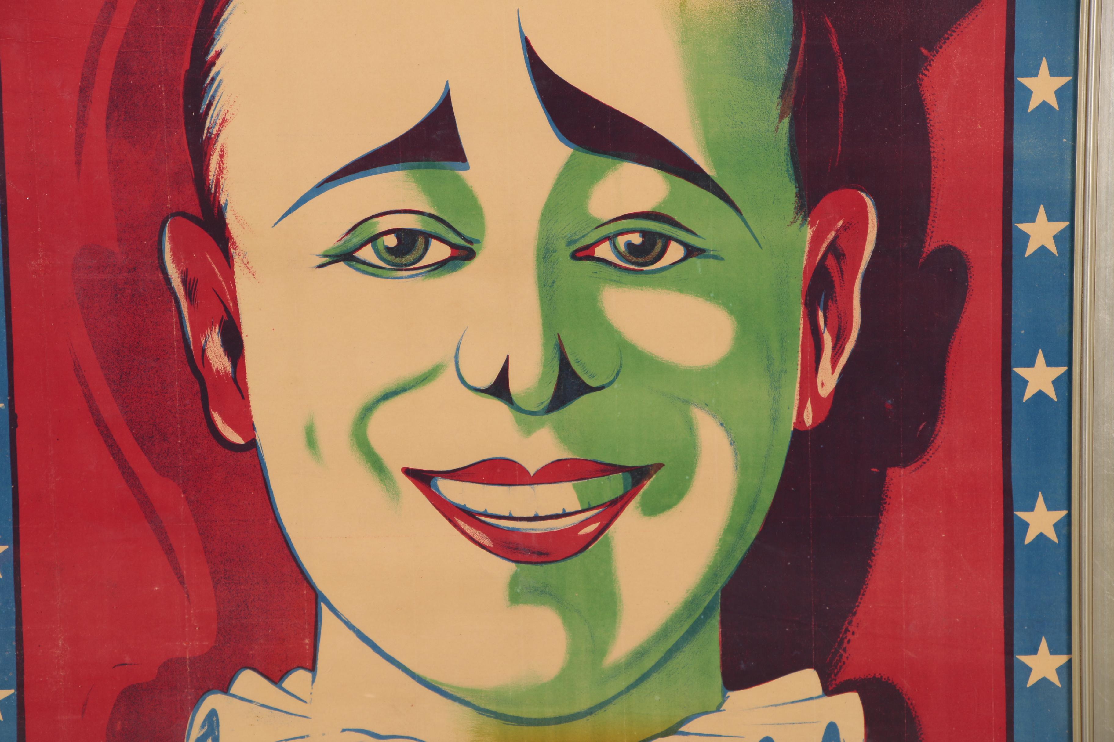 "Figuier: Le Cirque sans Bluff" Lithographic Circus Poster, Mid 20th Century