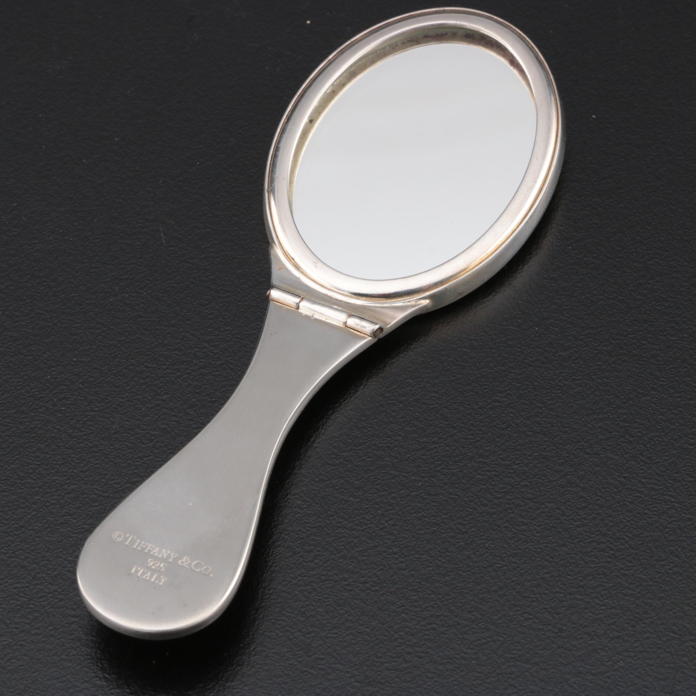 Tiffany & Co. Sterling Silver Compact Folding Mirror