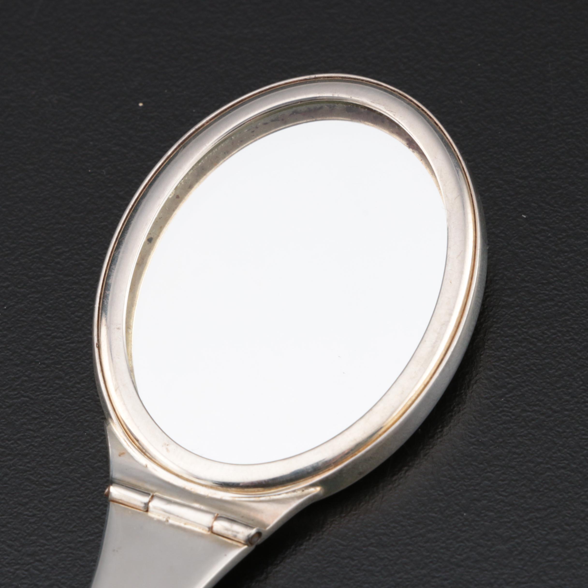 Tiffany & Co. Sterling Silver Compact Folding Mirror