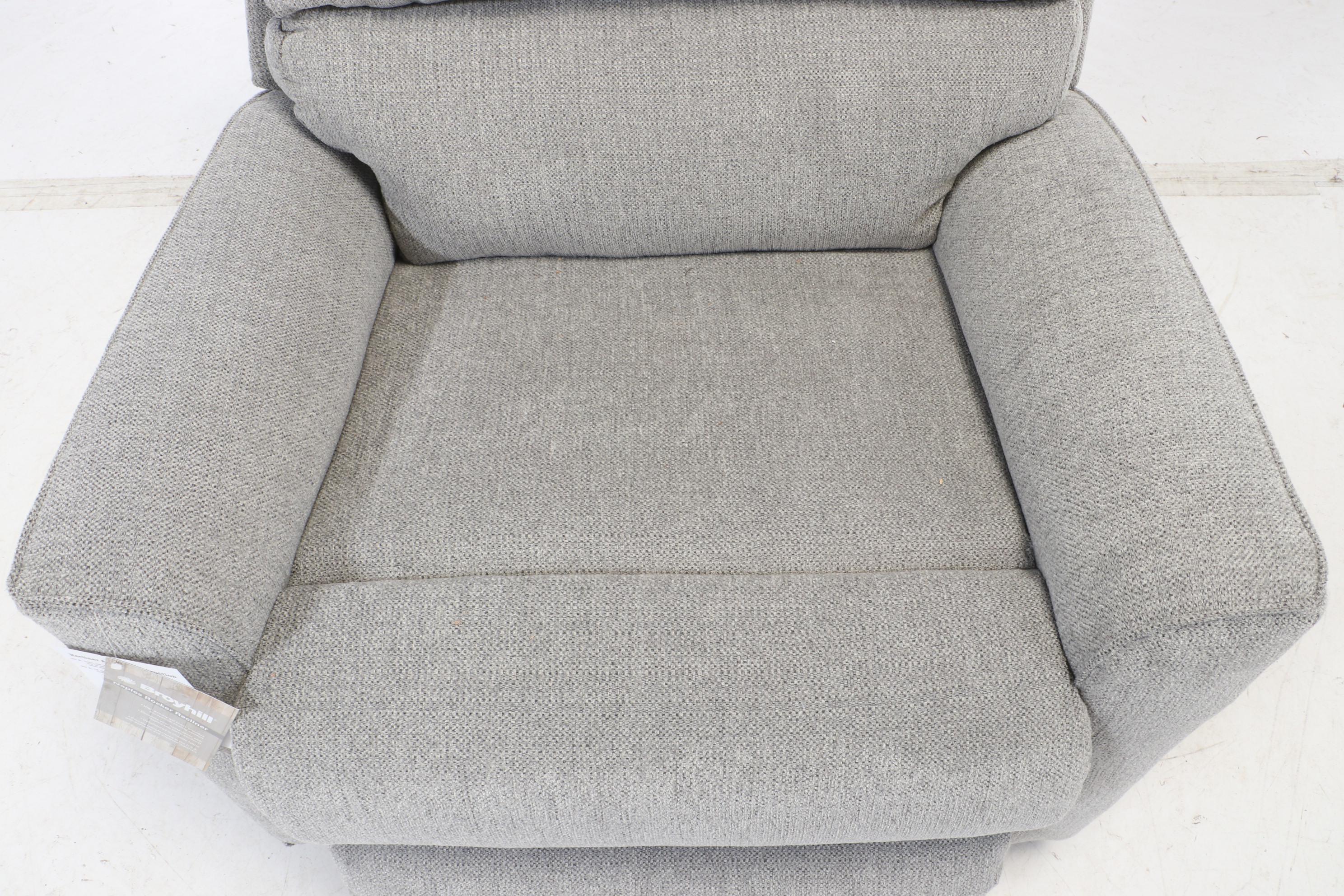 Broyhill "Naples" Upholstered Pillow Back Rocker Recliner Arm Chair