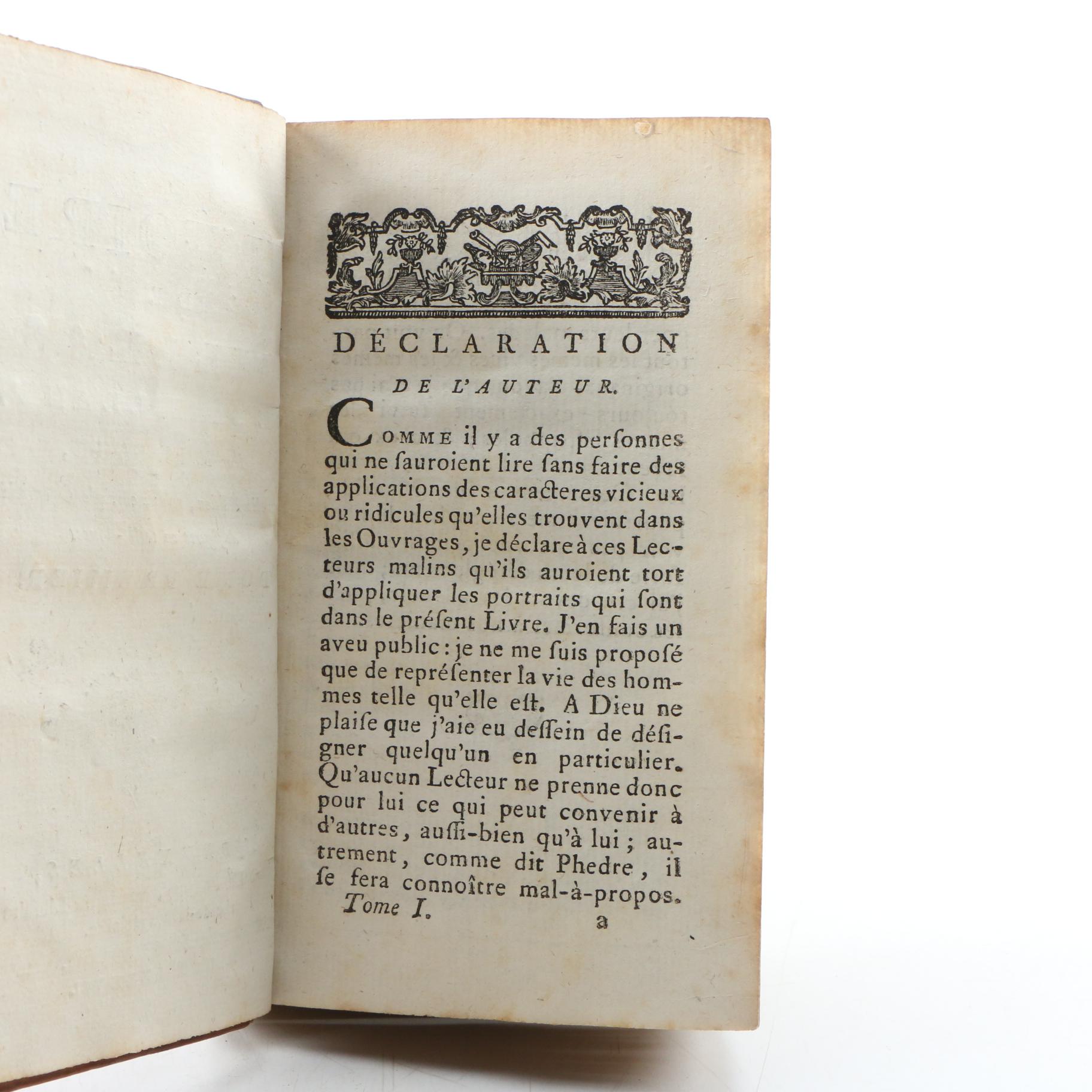 1787 "Histoire de Gil Blas de Santillane" by Alain René Le Sage, Two Volumes