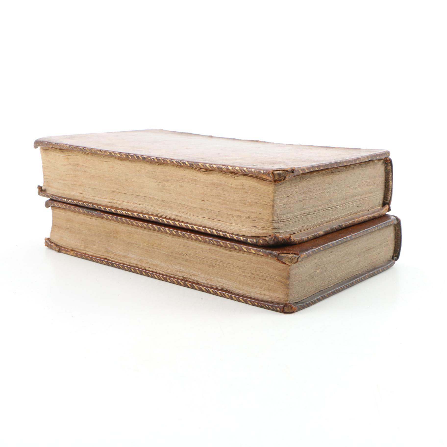 1787 "Histoire de Gil Blas de Santillane" by Alain René Le Sage, Two Volumes