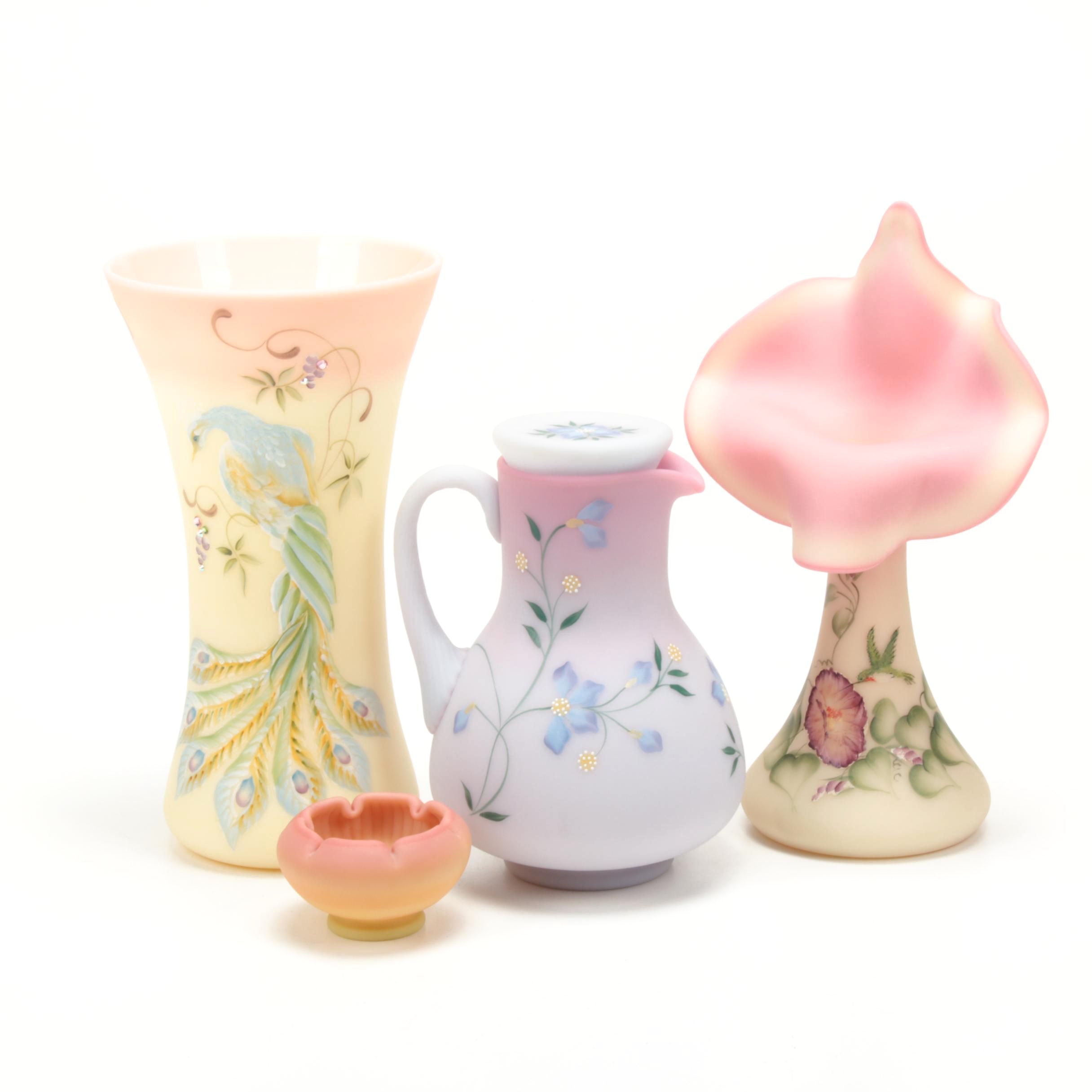 Fenton Signed Exclusive Edition Matte Finish Milk Glass