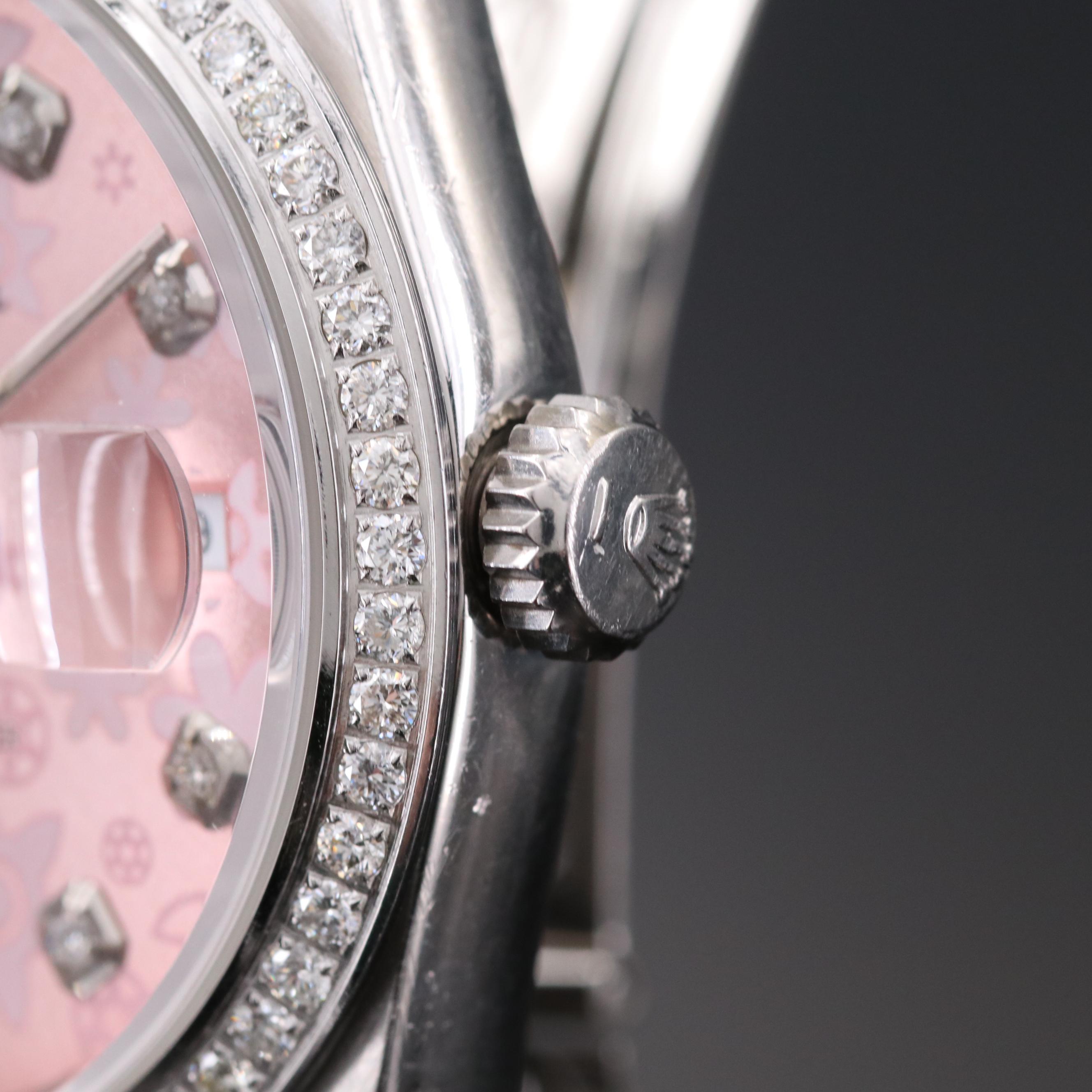 Rolex Datejust Stainless Steel 1.28 CTW Diamond Watch, 1991