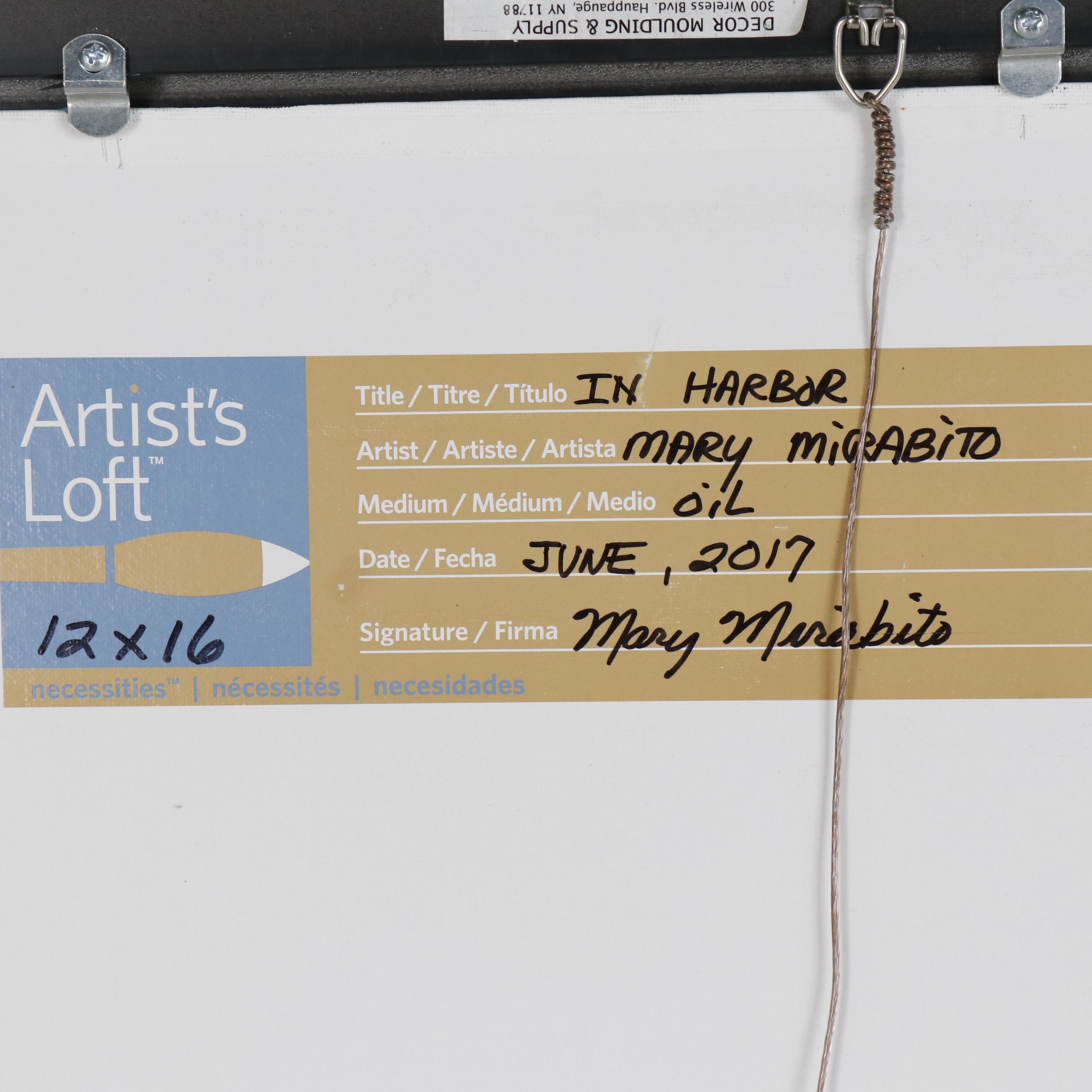 Mary Mirabito Oil Painting "In Harbor", 2017