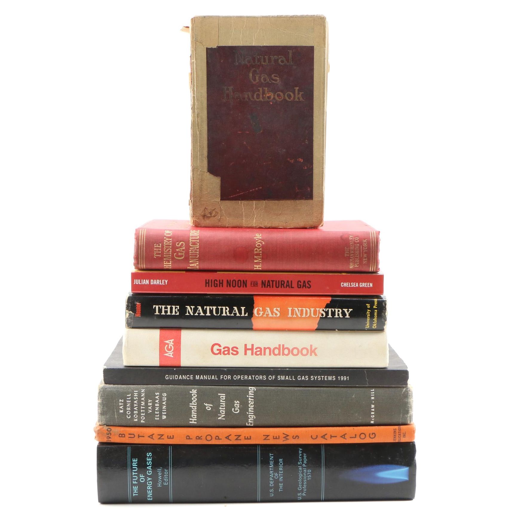 1929 "Natural Gas Handbook" with Additional Gas Handbooks, Catalogs and Manuals