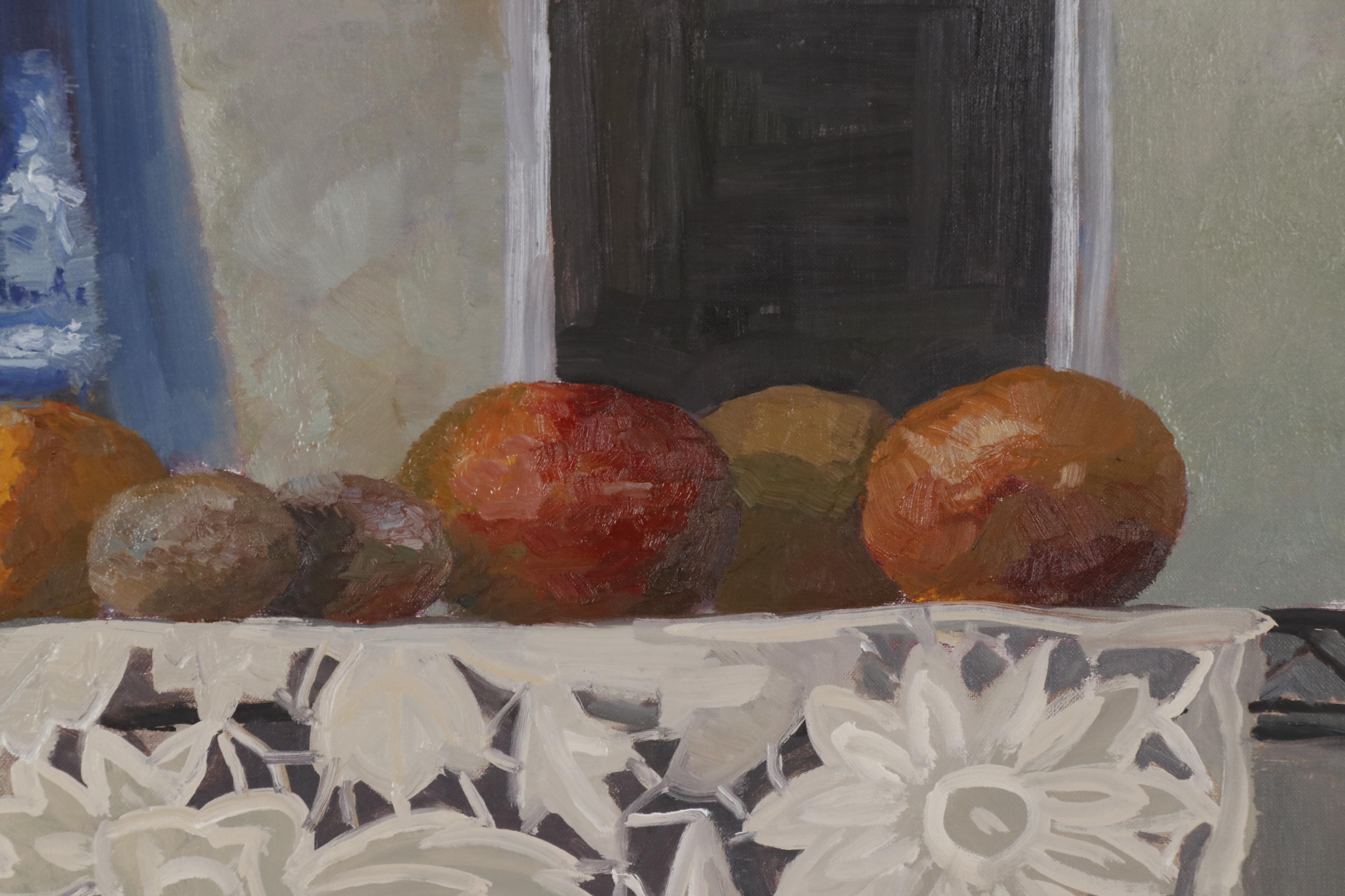 Kaz Ooka Oil Painting "Still Life with Fruit no.2"