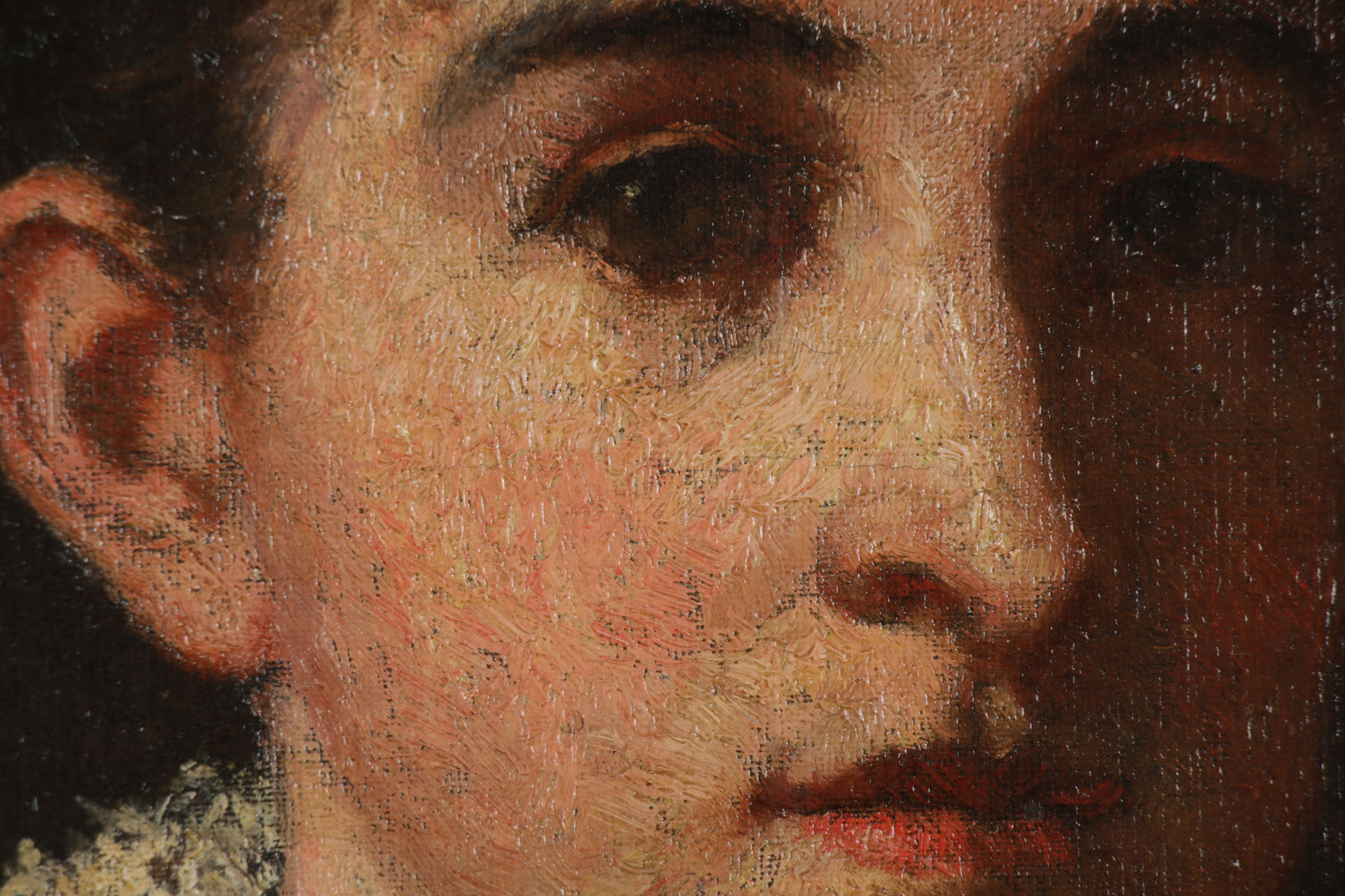 Frank Duveneck Oil Painting Portrait "Genevieve Welling", Late 19th Century