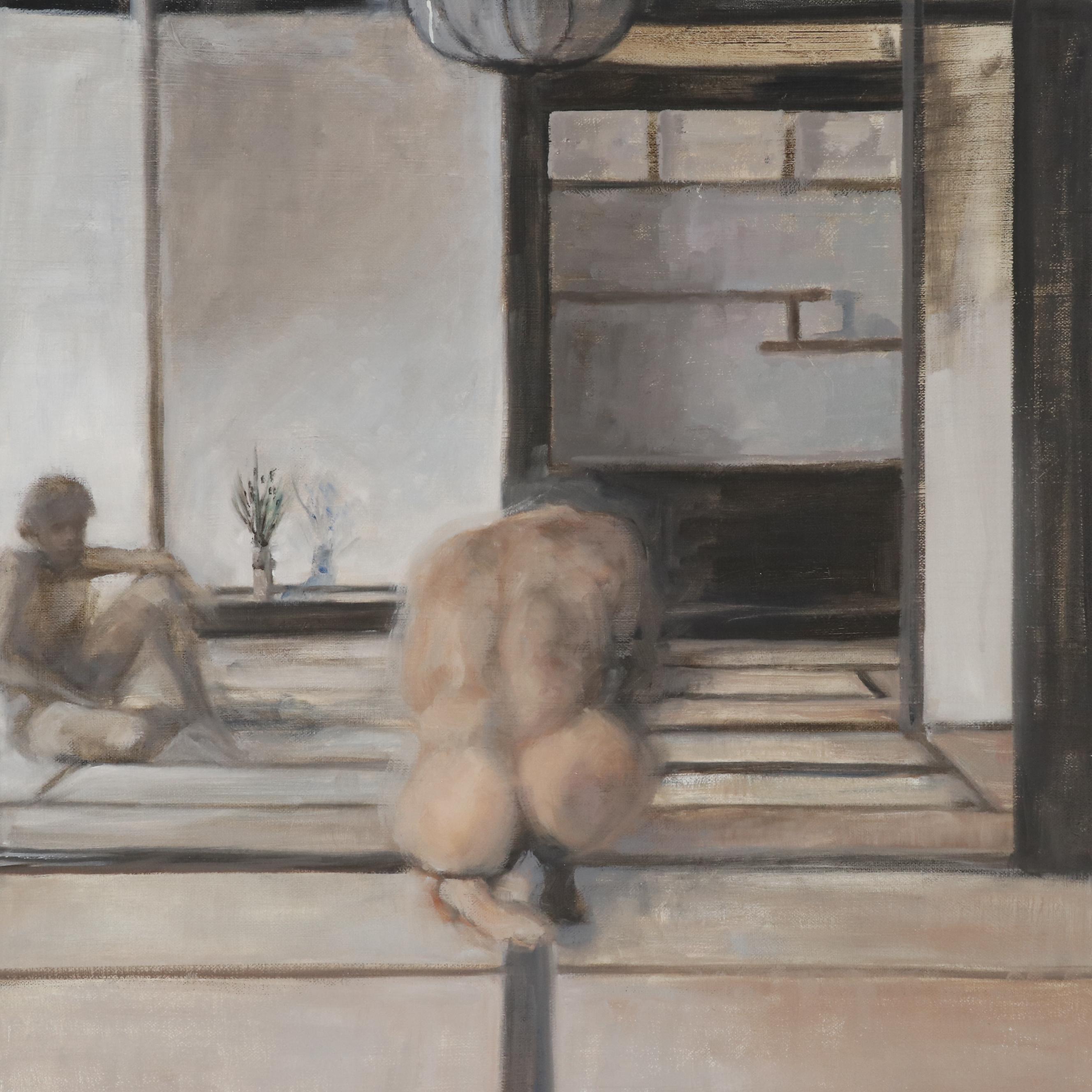 Kaz Ooka Oil Painting "Premonition of Parting no.1"