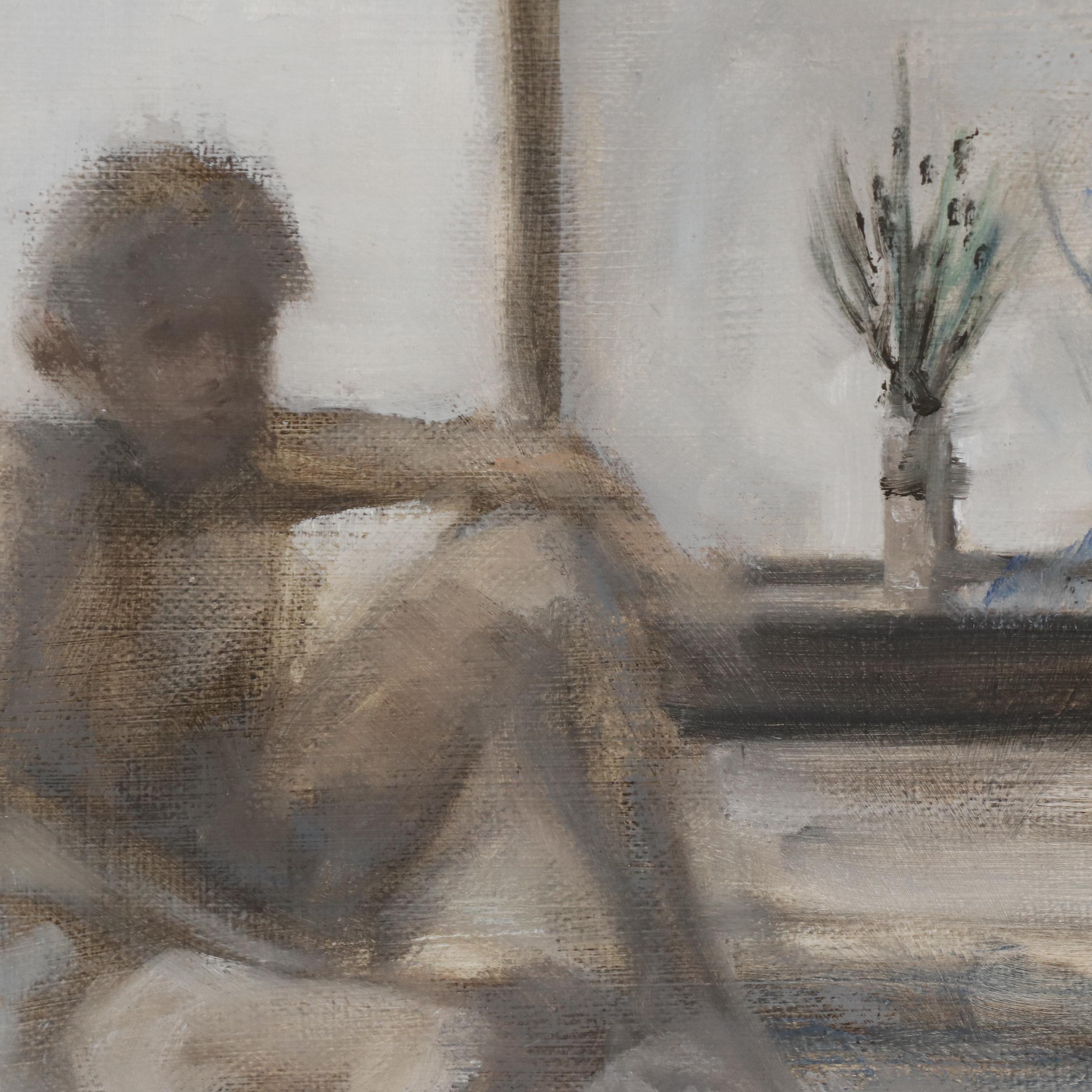 Kaz Ooka Oil Painting "Premonition of Parting no.1"