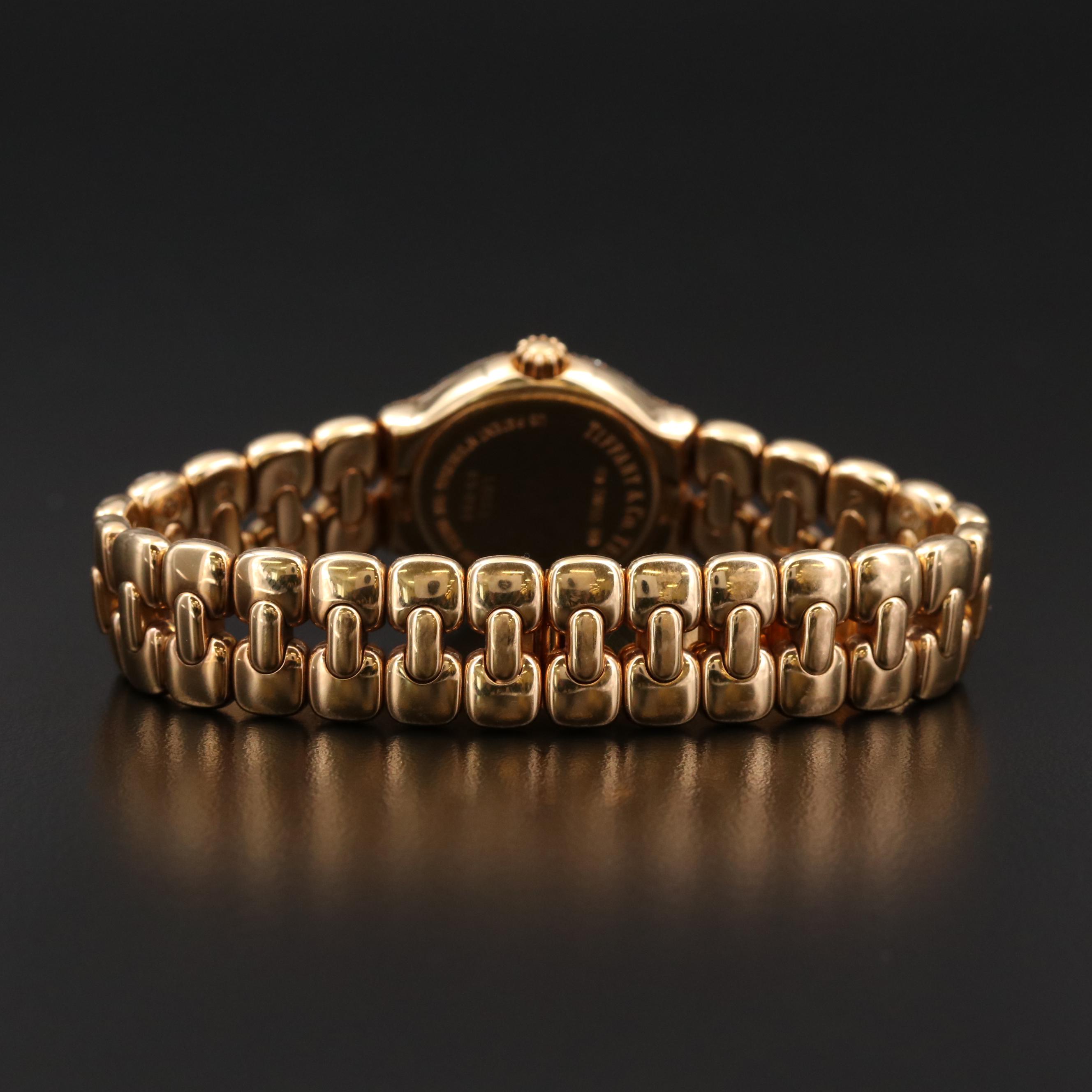 Tiffany & Co. Tesoro 18K Gold and Diamond Watch