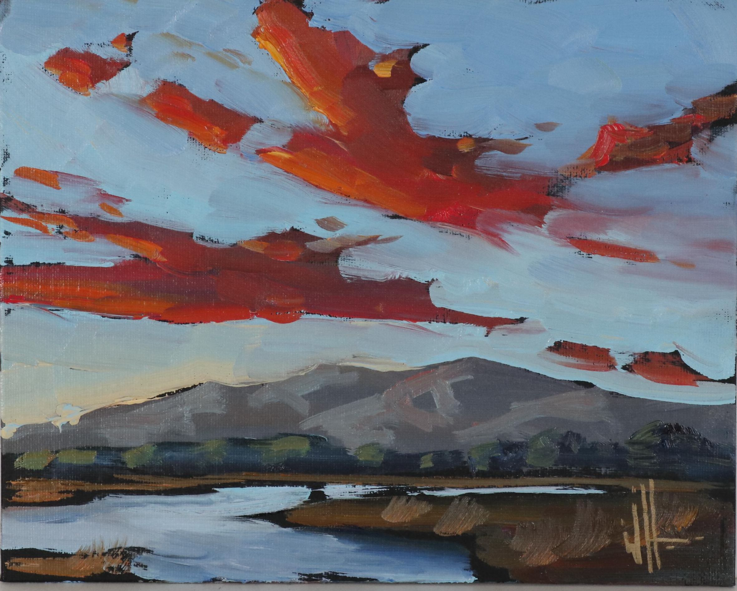 William Hawkins American Landscape Oil Painting