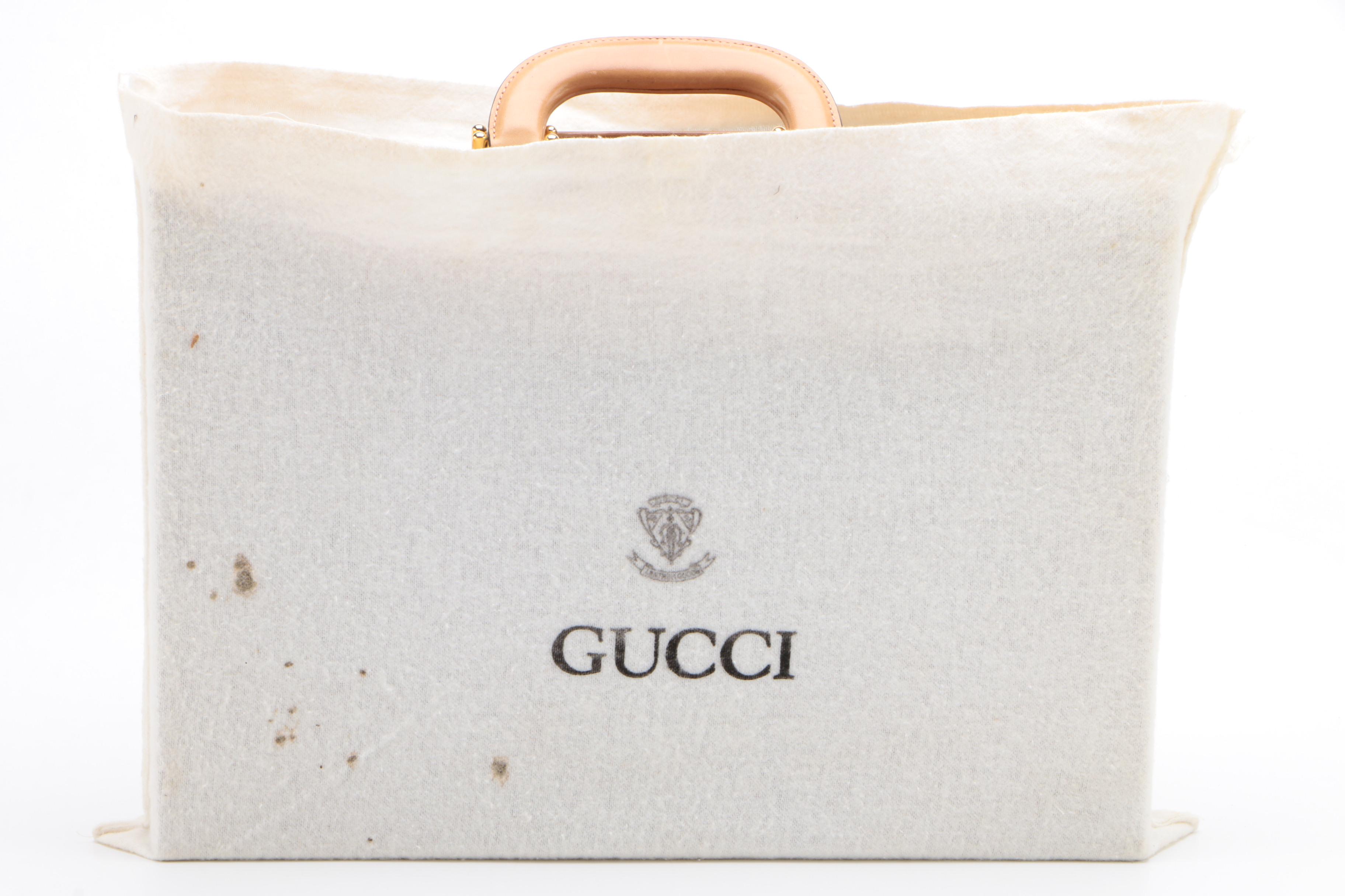 Gucci Backgammon Travel Set in Tan Pigskin Leather, 1970s Vintage