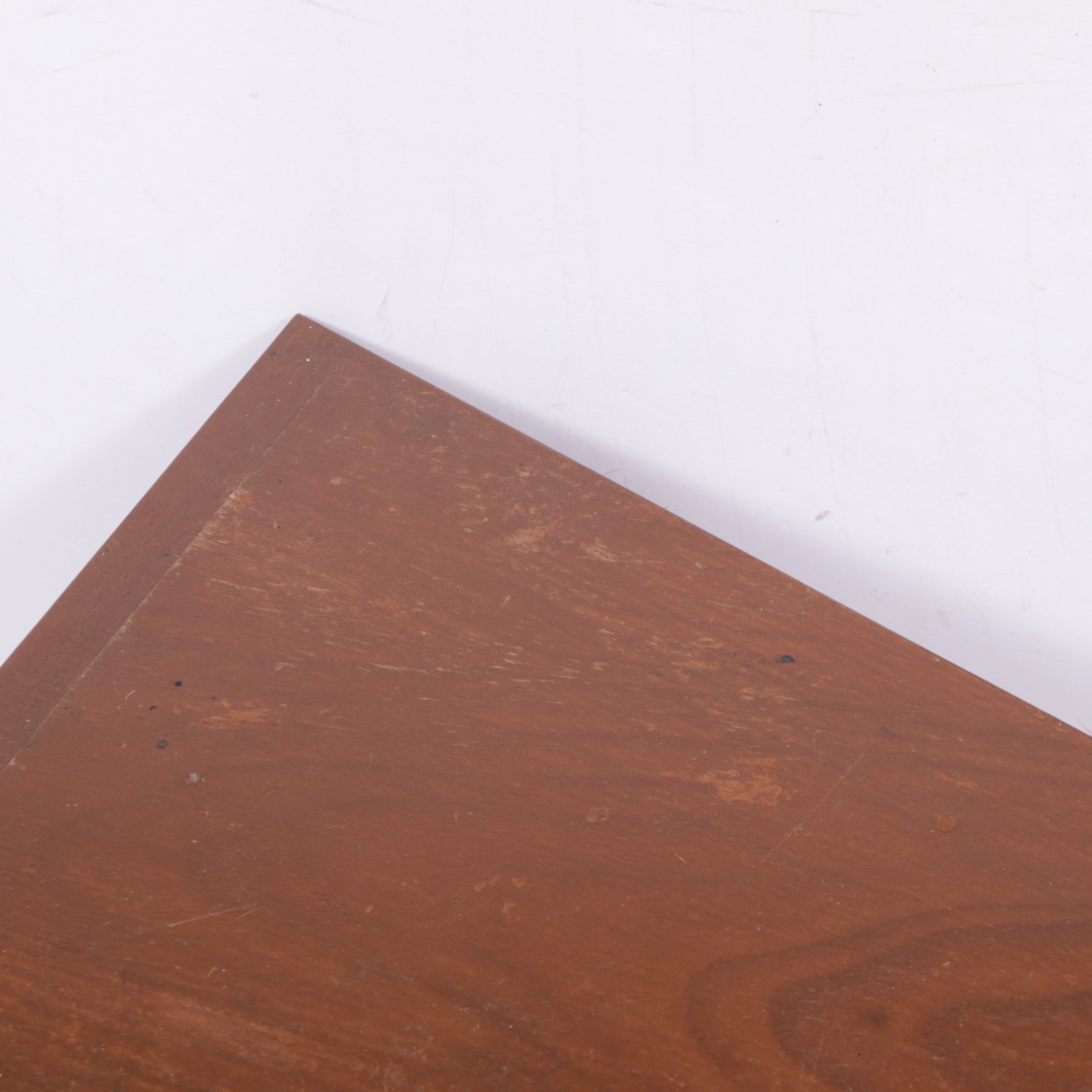 Mid Century Modern Walnut Veneered Wedge-Shaped Side Table