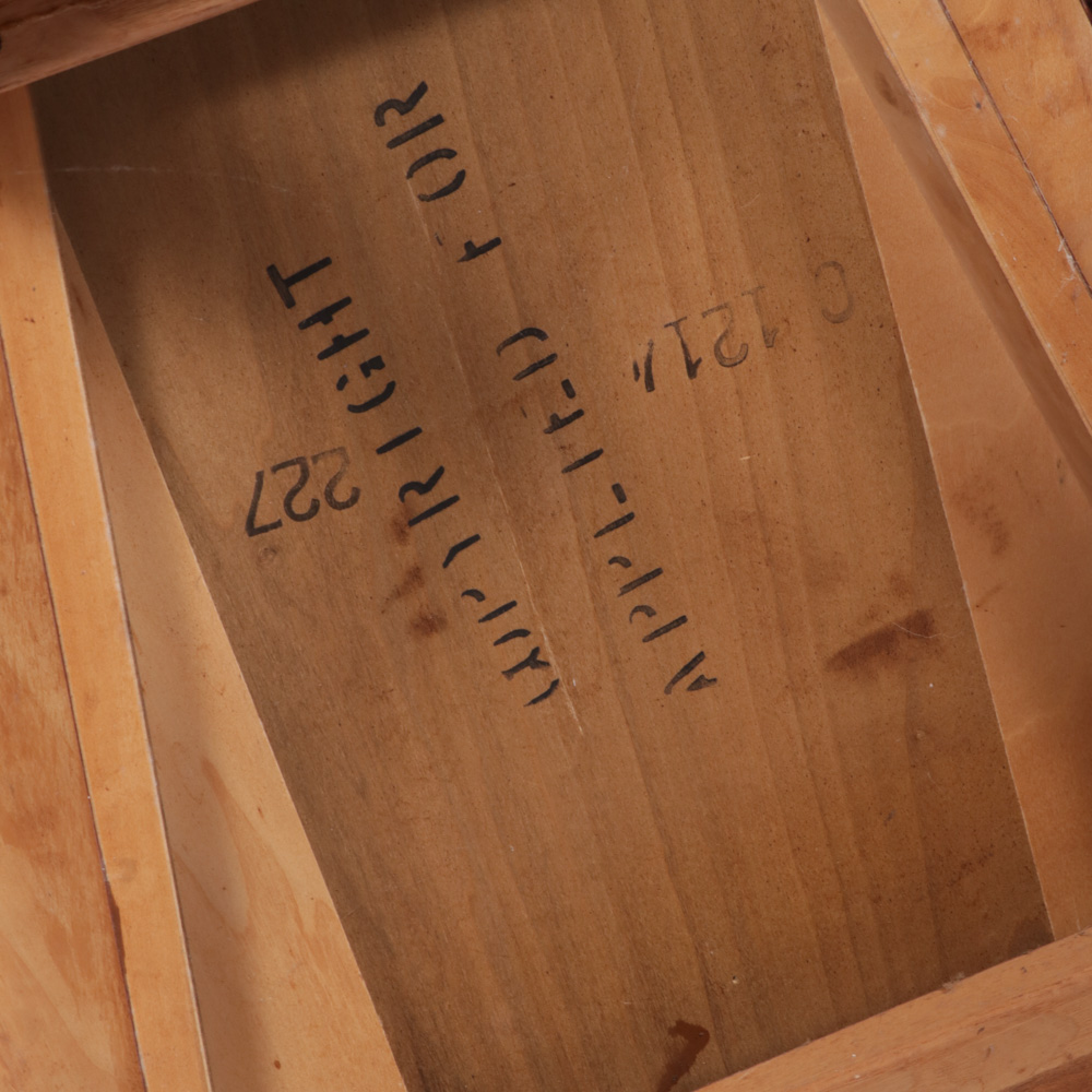Mid Century Modern Walnut Veneered Wedge-Shaped Side Table
