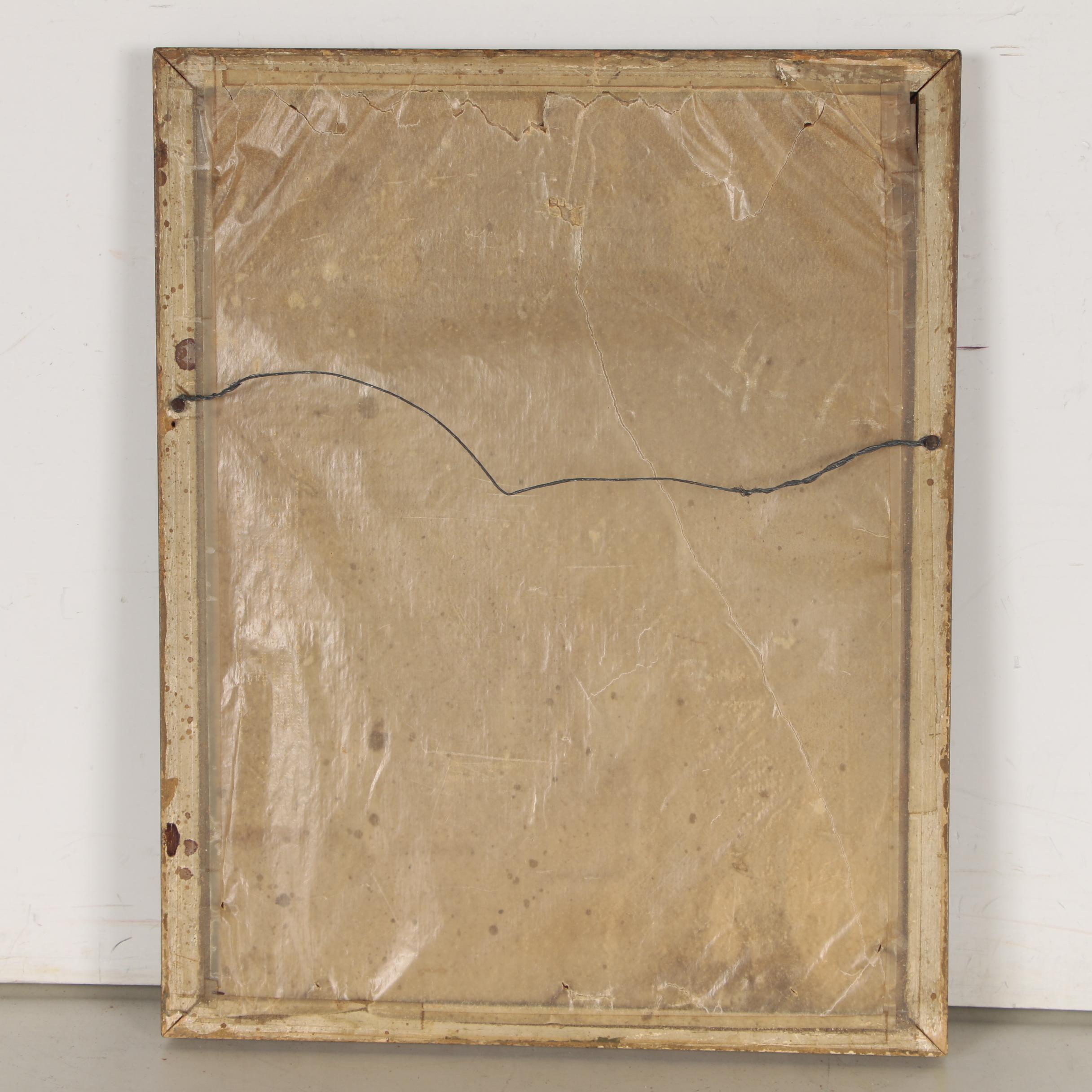 Chromolithograph of Illustrated Lord's Prayer and Ten Commandments, 1911