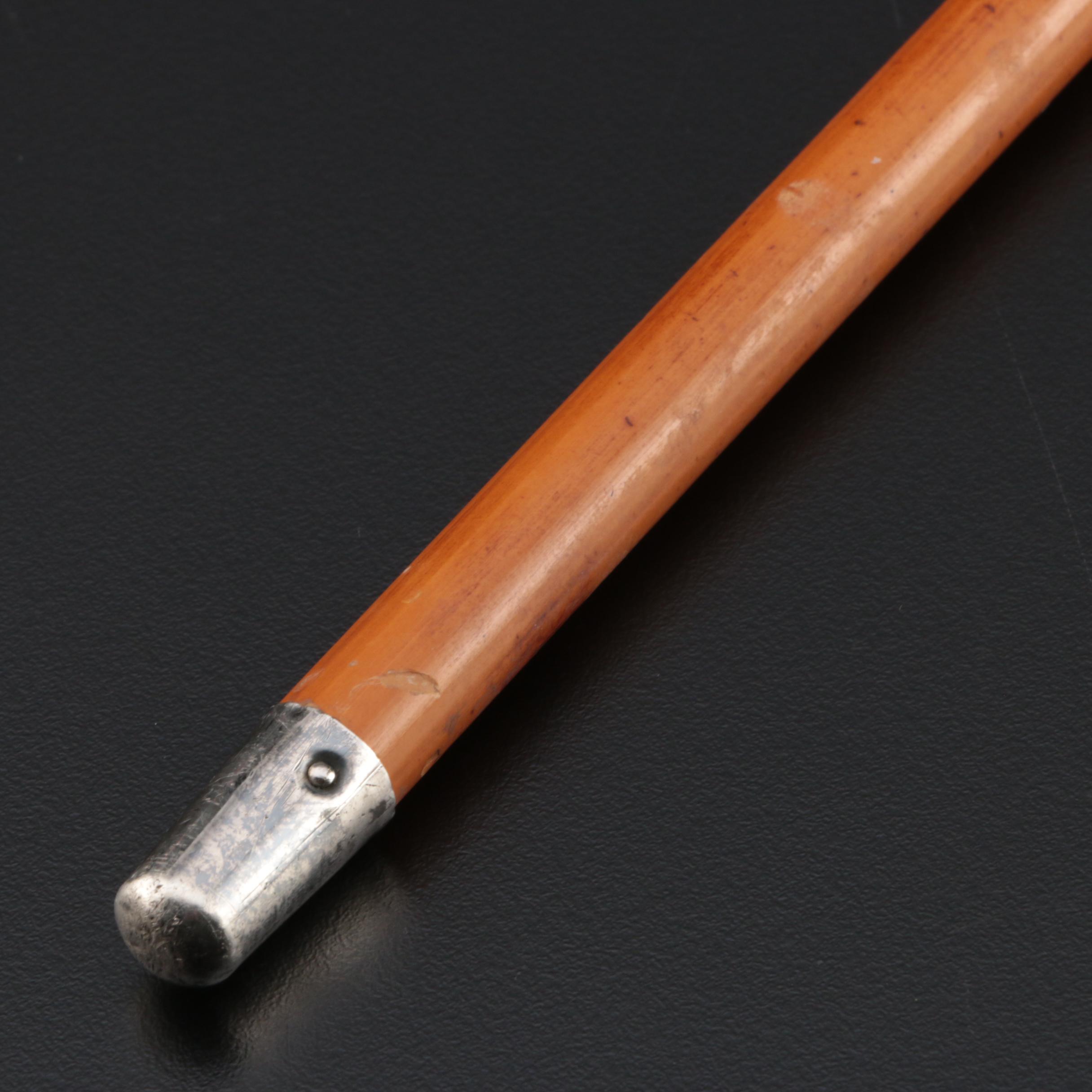 Sterling Silver and Cane Royal Lincolnshire Regiment Swagger Stick