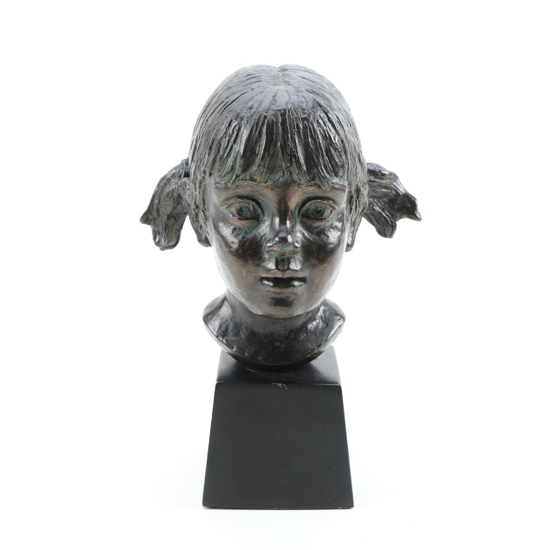 Justine Kuppler Cold Cast Bronze Sculpture "When I Grow Up"