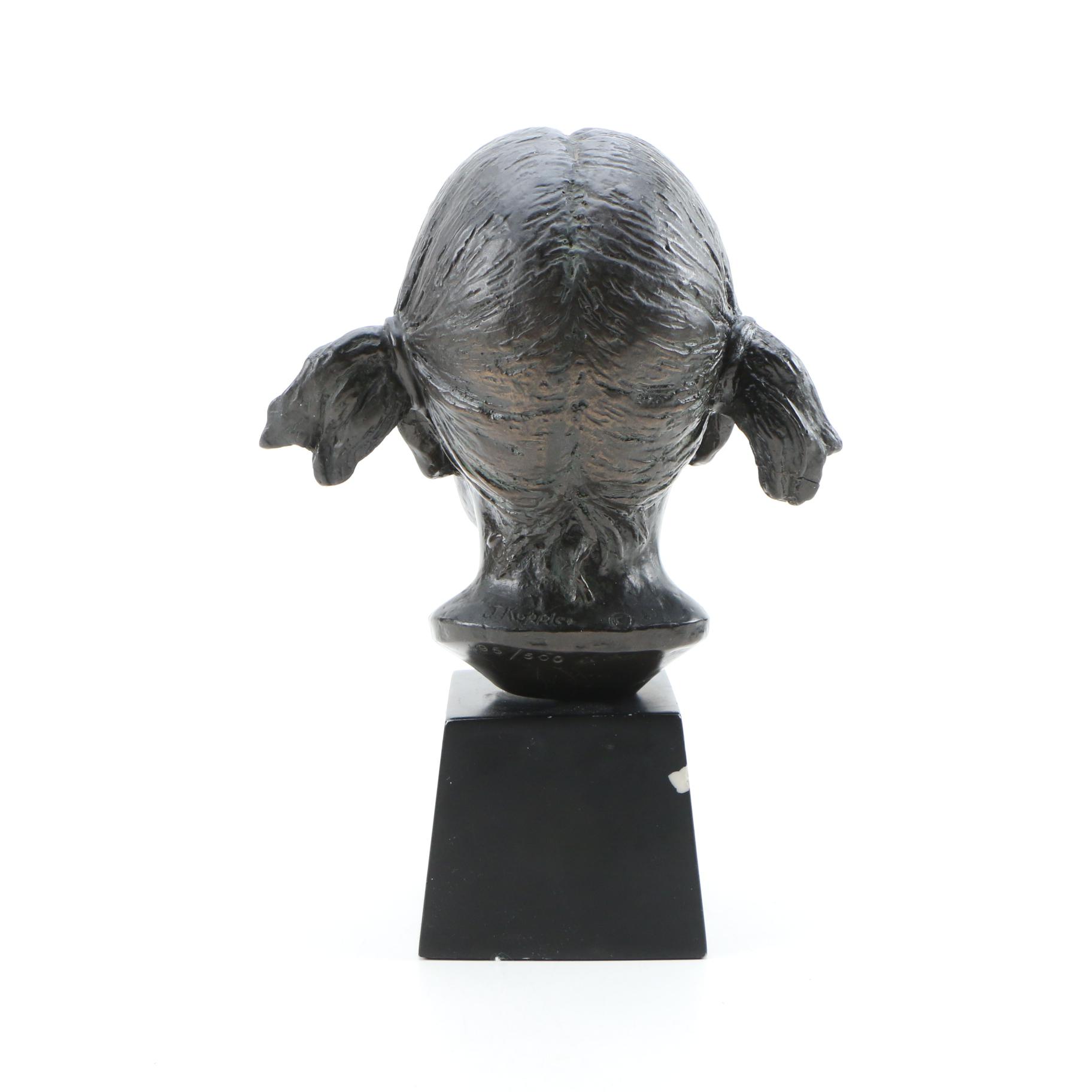 Justine Kuppler Cold Cast Bronze Sculpture "When I Grow Up"