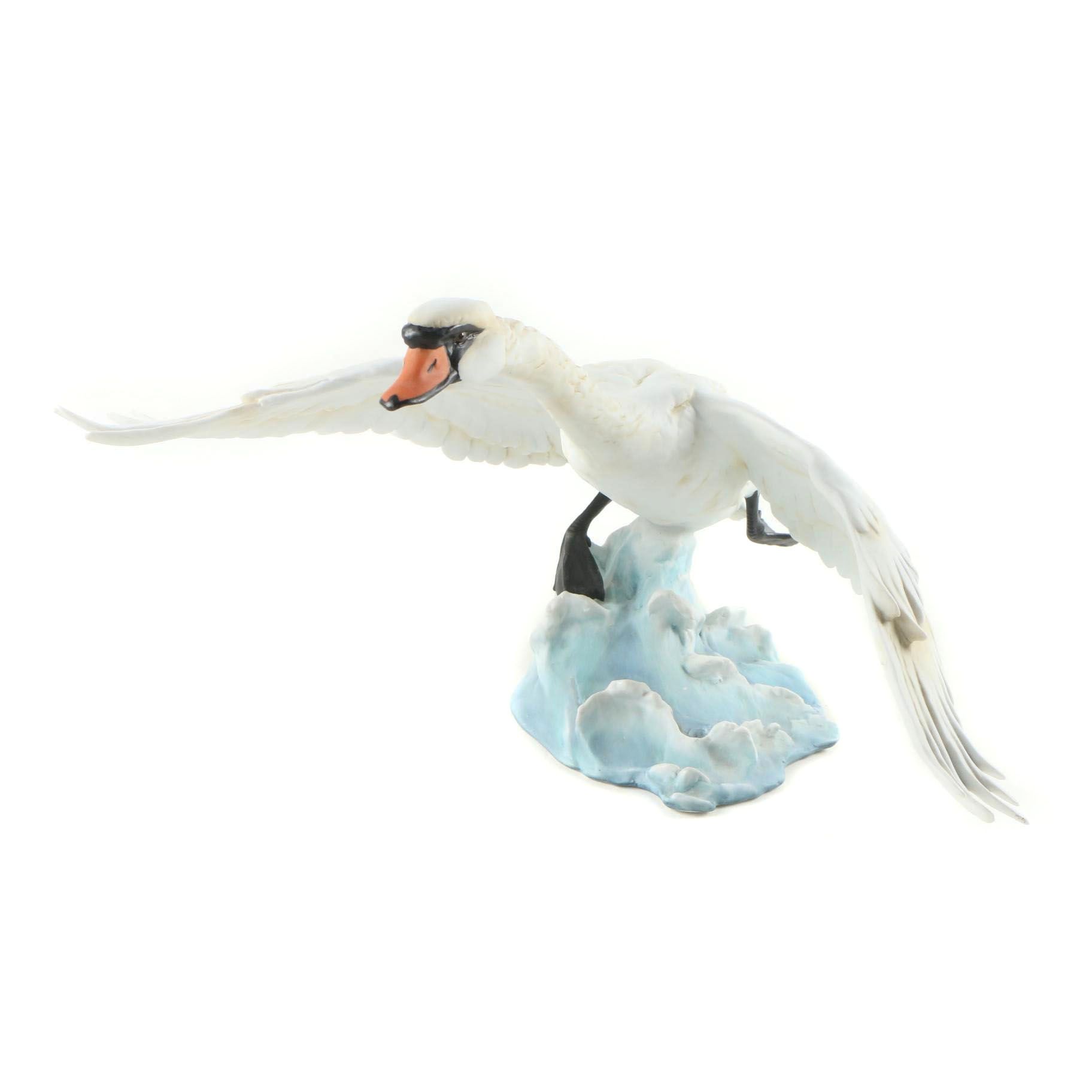 Kaiser of West Germany Porcelain "Mute Swan" Sculpture