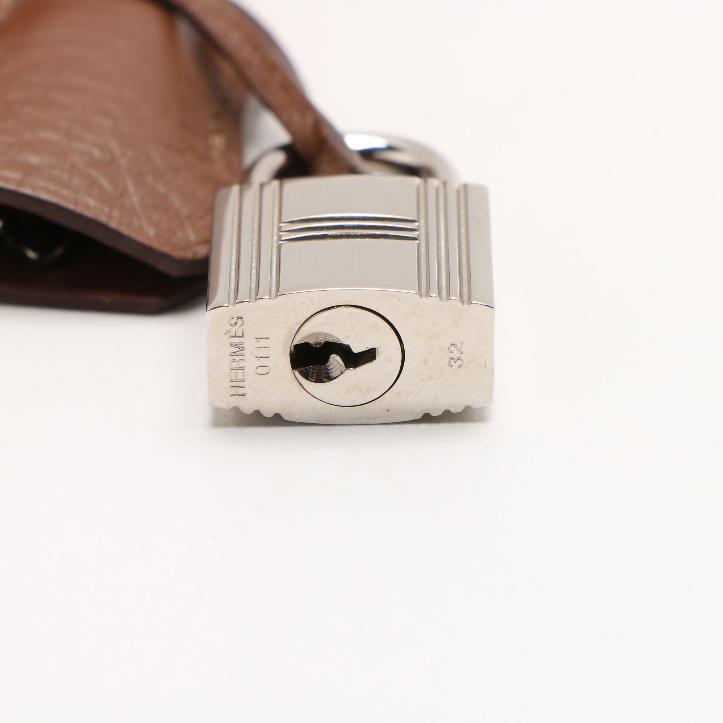 Hermès Paris Kelly Amazone 32 Marron d'Inde Brown Clemence Leather Bag