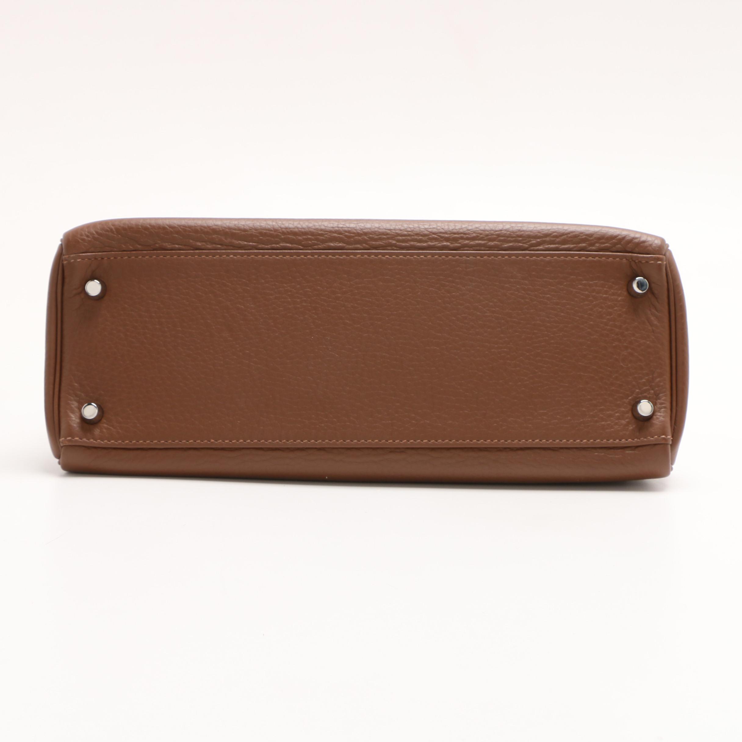 Hermès Paris Kelly Amazone 32 Marron d'Inde Brown Clemence Leather Bag