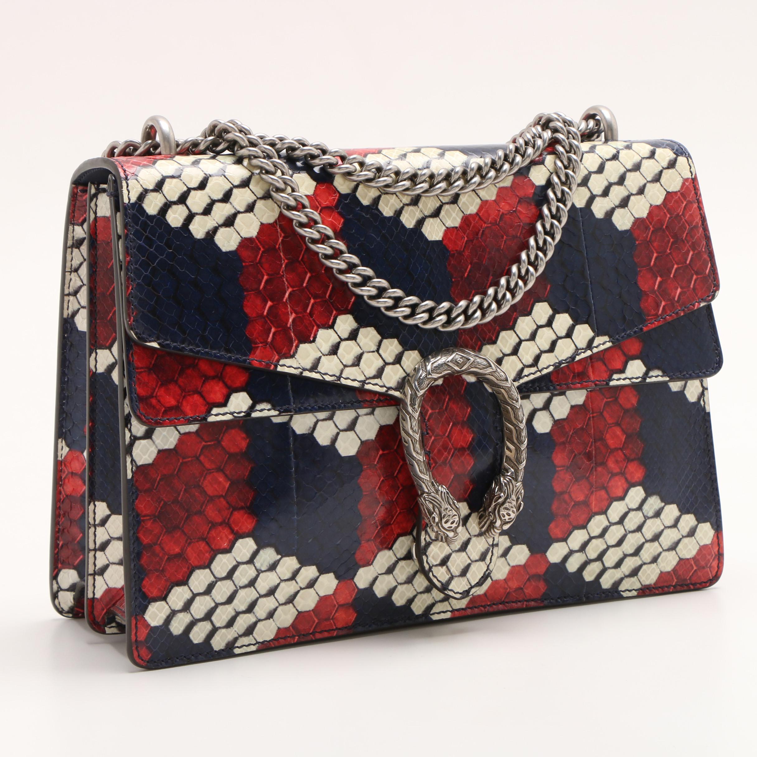 Gucci Multicolor Python Medium Dionysus Shoulder Bag
