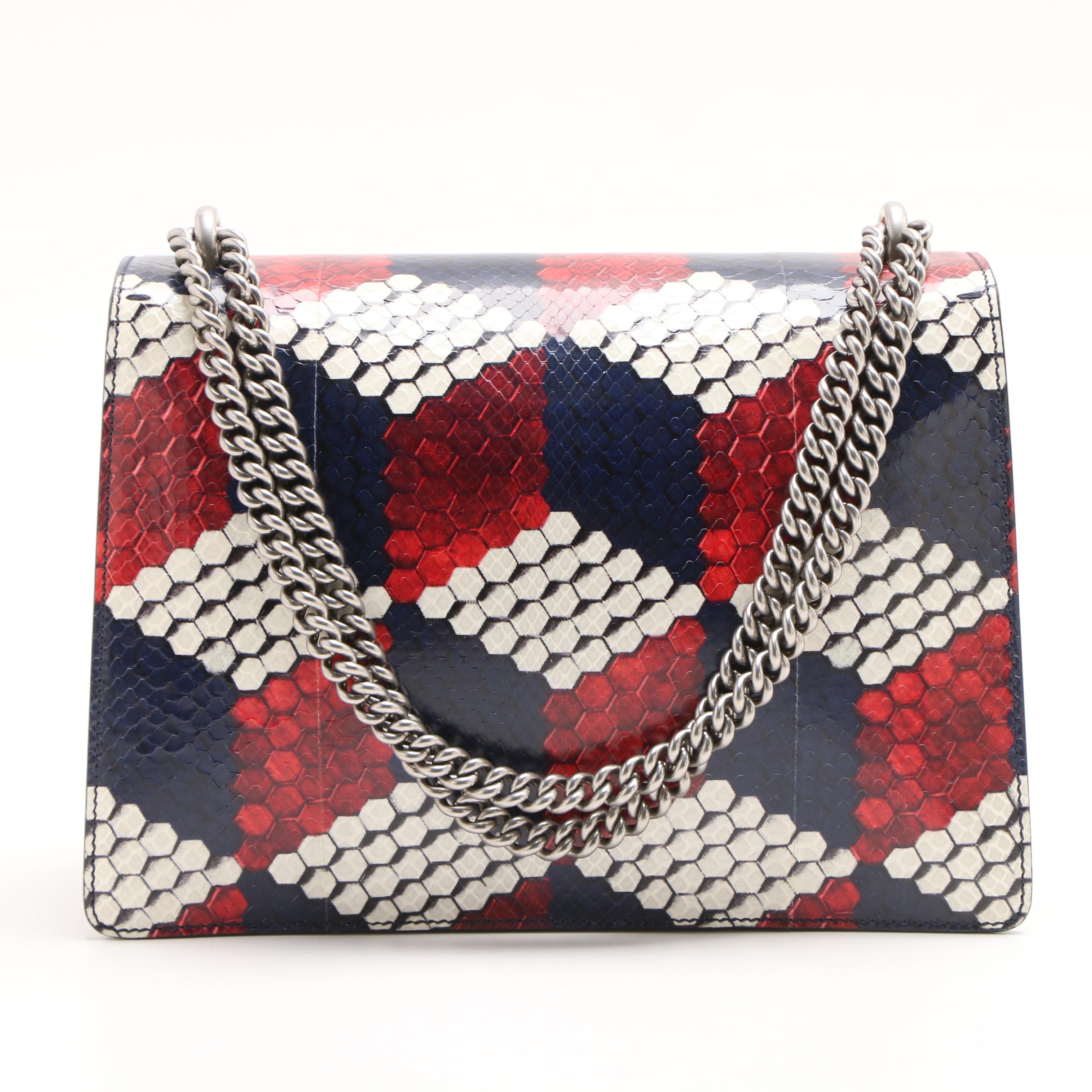 Gucci Multicolor Python Medium Dionysus Shoulder Bag