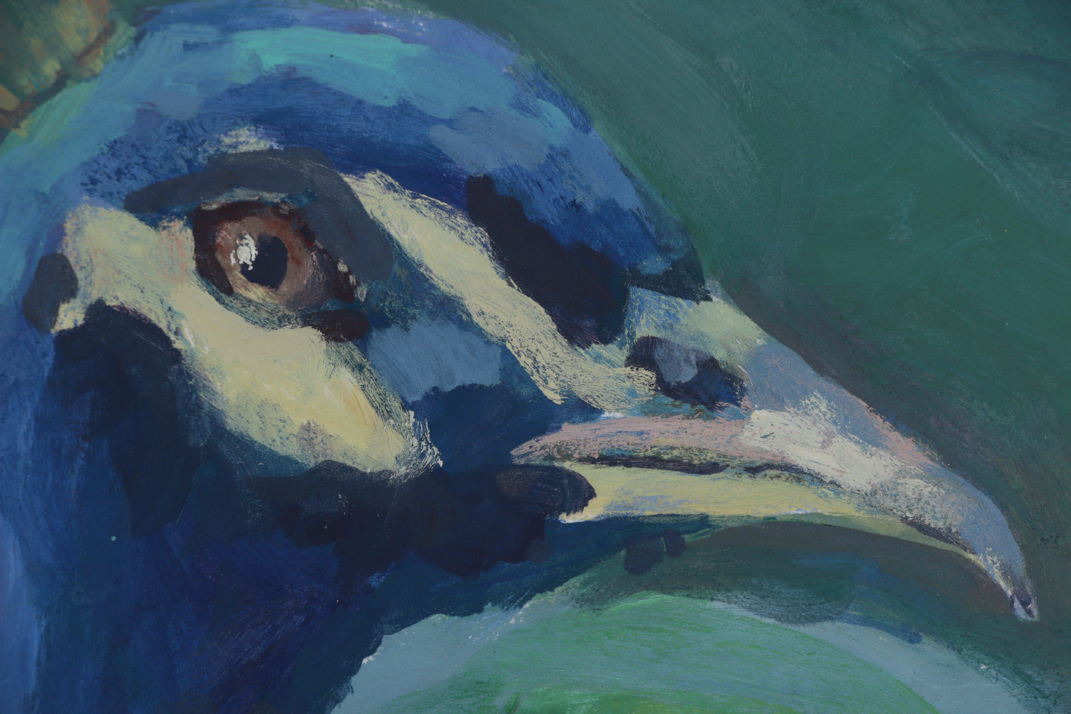 Oil Painting of Peacock