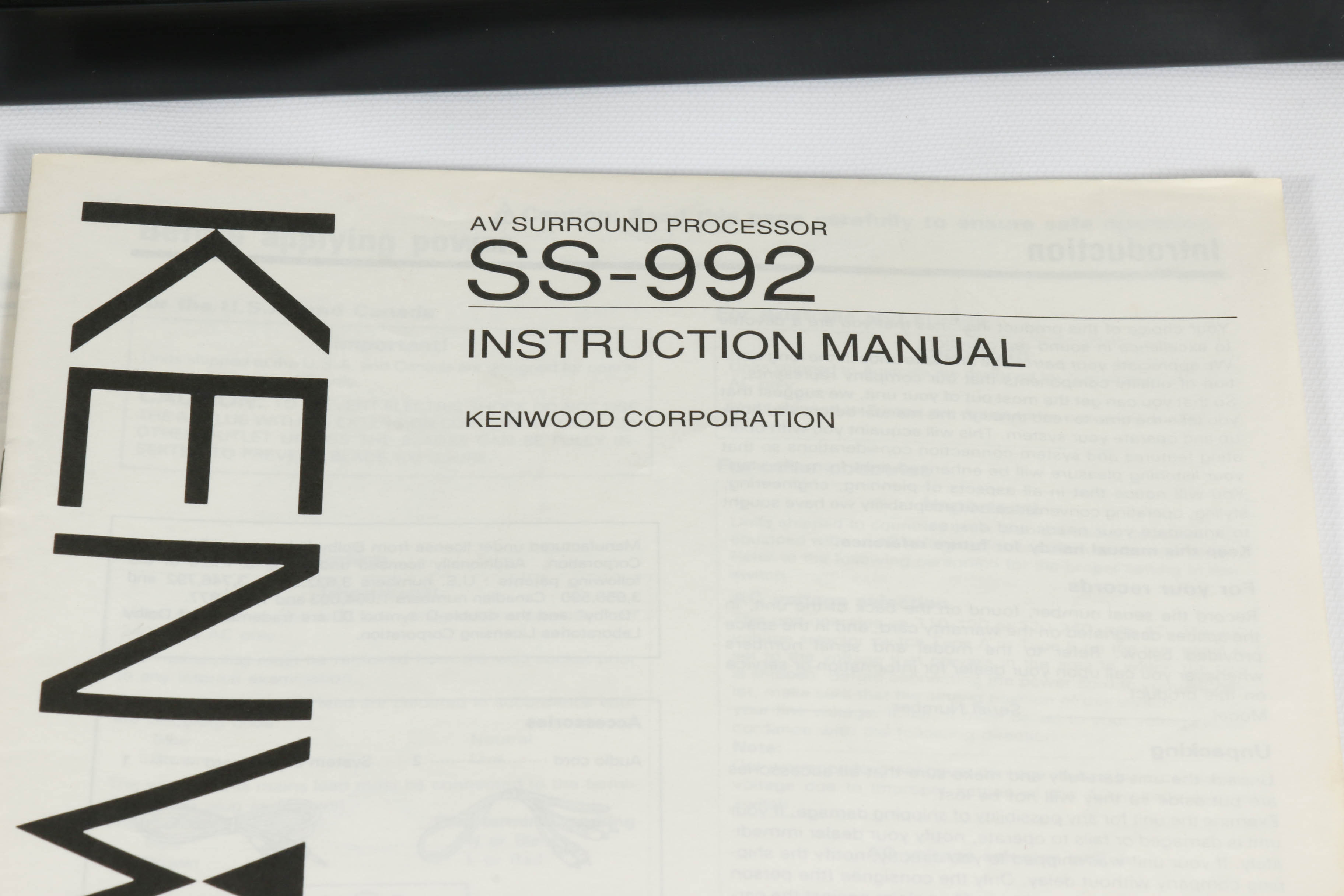 Kenwood Five-Piece Stereo System, 1990s