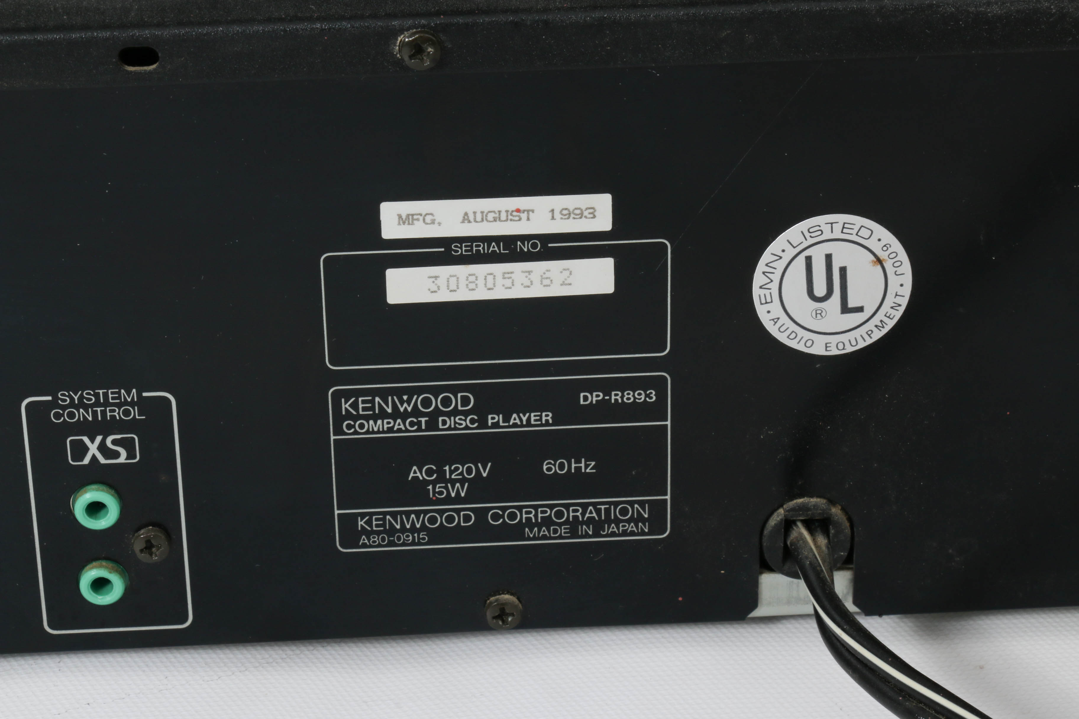 Kenwood Five-Piece Stereo System, 1990s