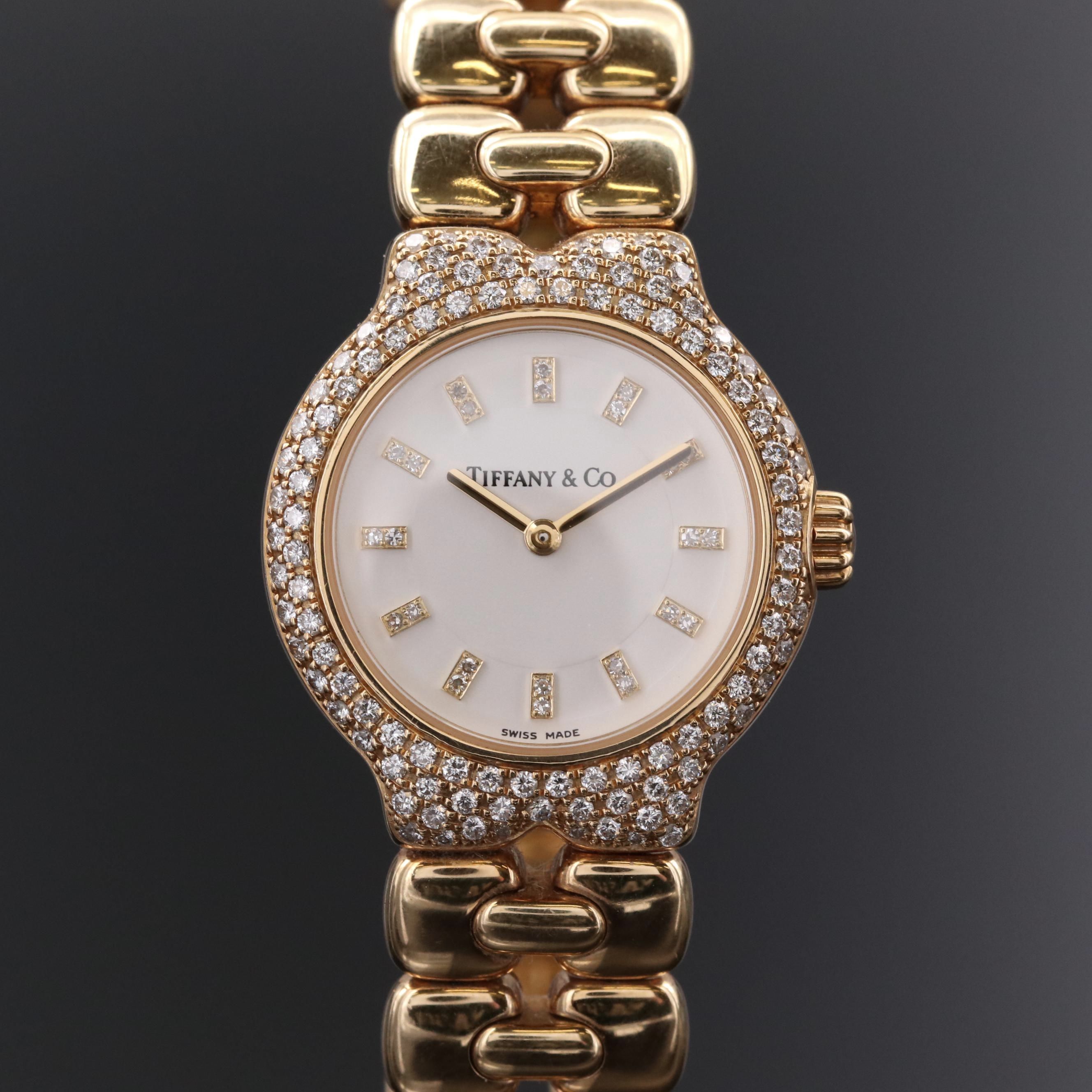 Tiffany & Co. Tesoro 18K Gold and Diamond Watch