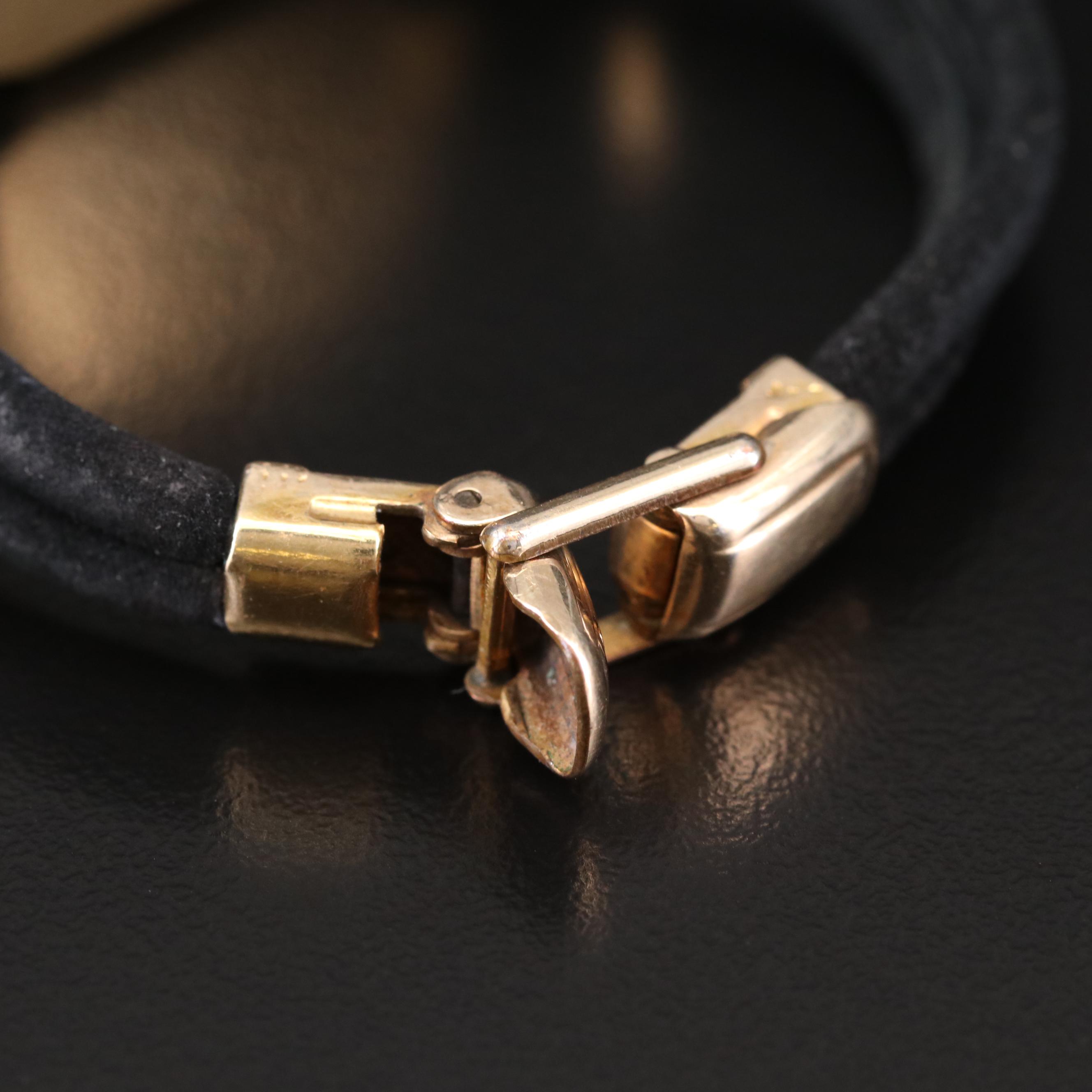 Rolex Precision 18K Gold Stem Wind Watch, Vintage