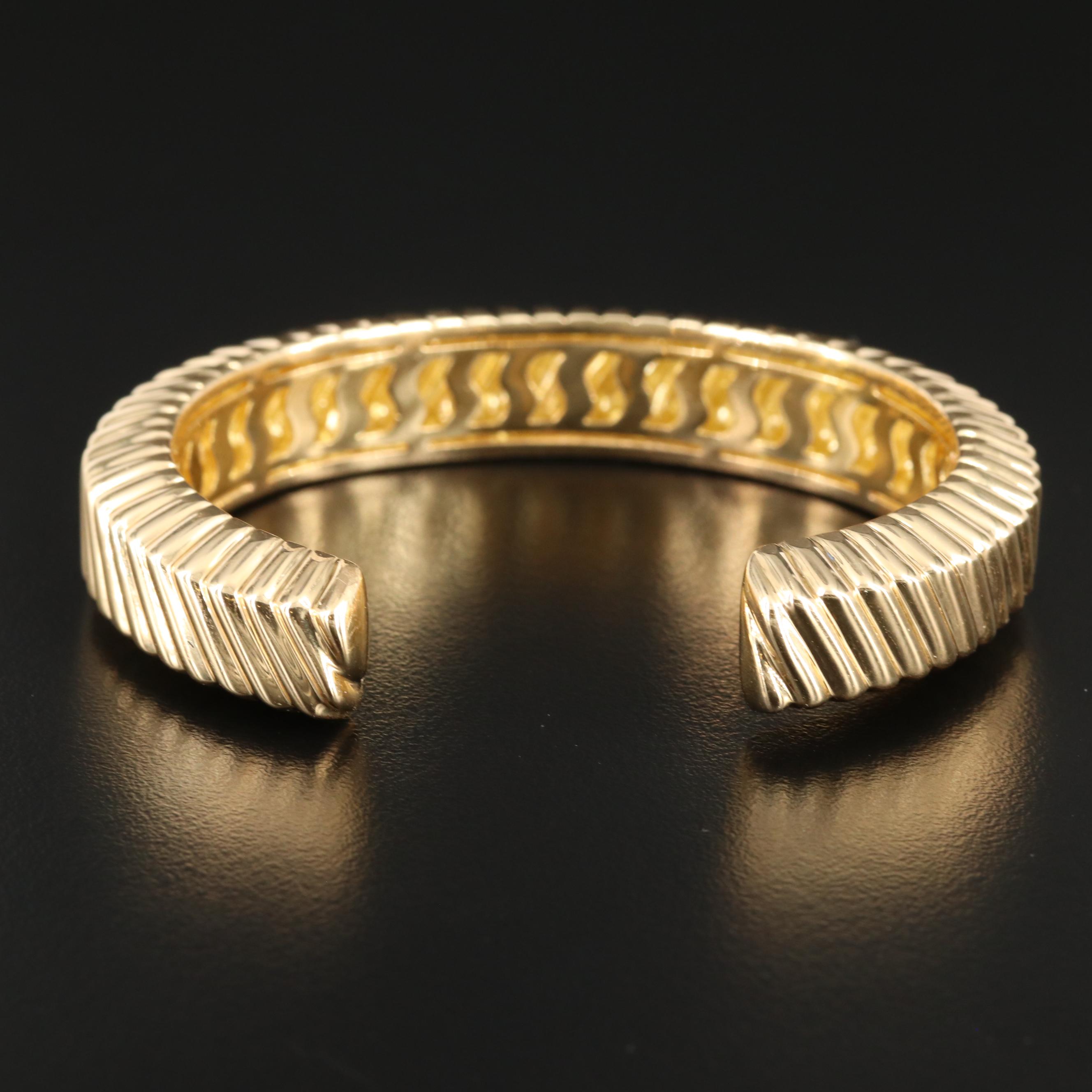 Tiffany & Co. 18K Fluted Cuff