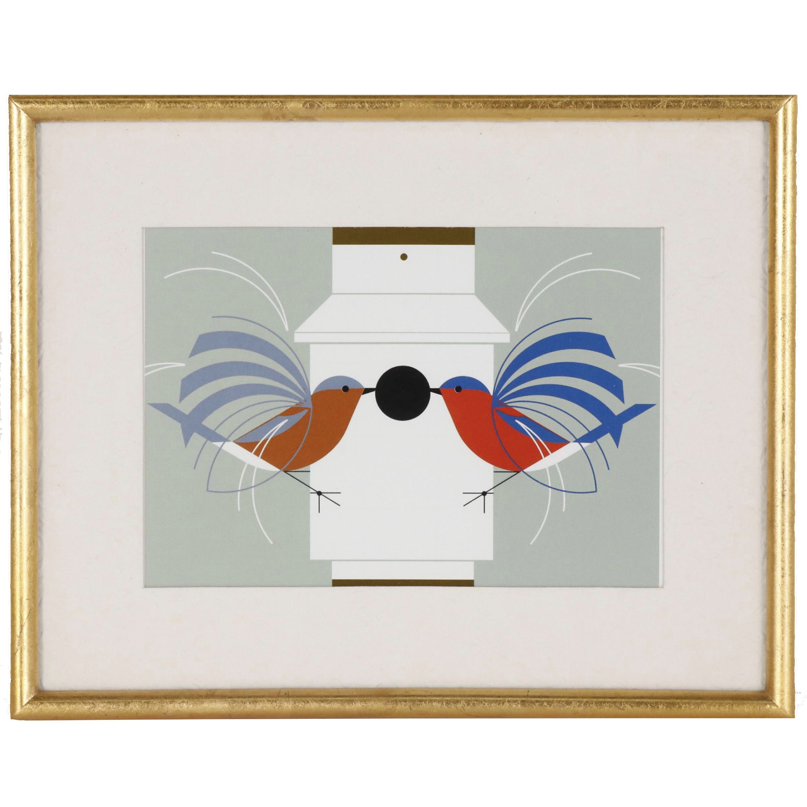 Offset Lithograph after Charley Harper "Homecoming"