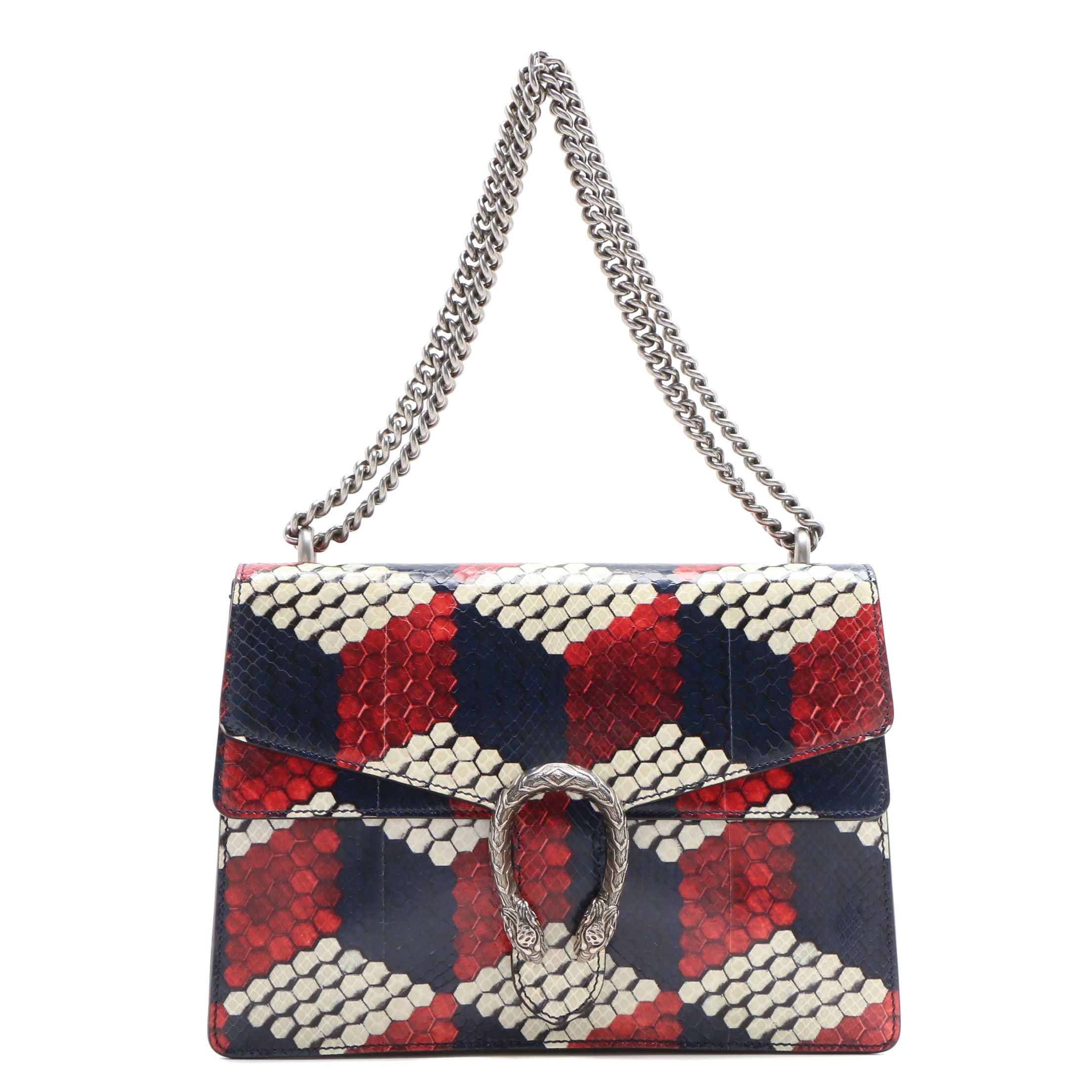 Gucci Multicolor Python Medium Dionysus Shoulder Bag