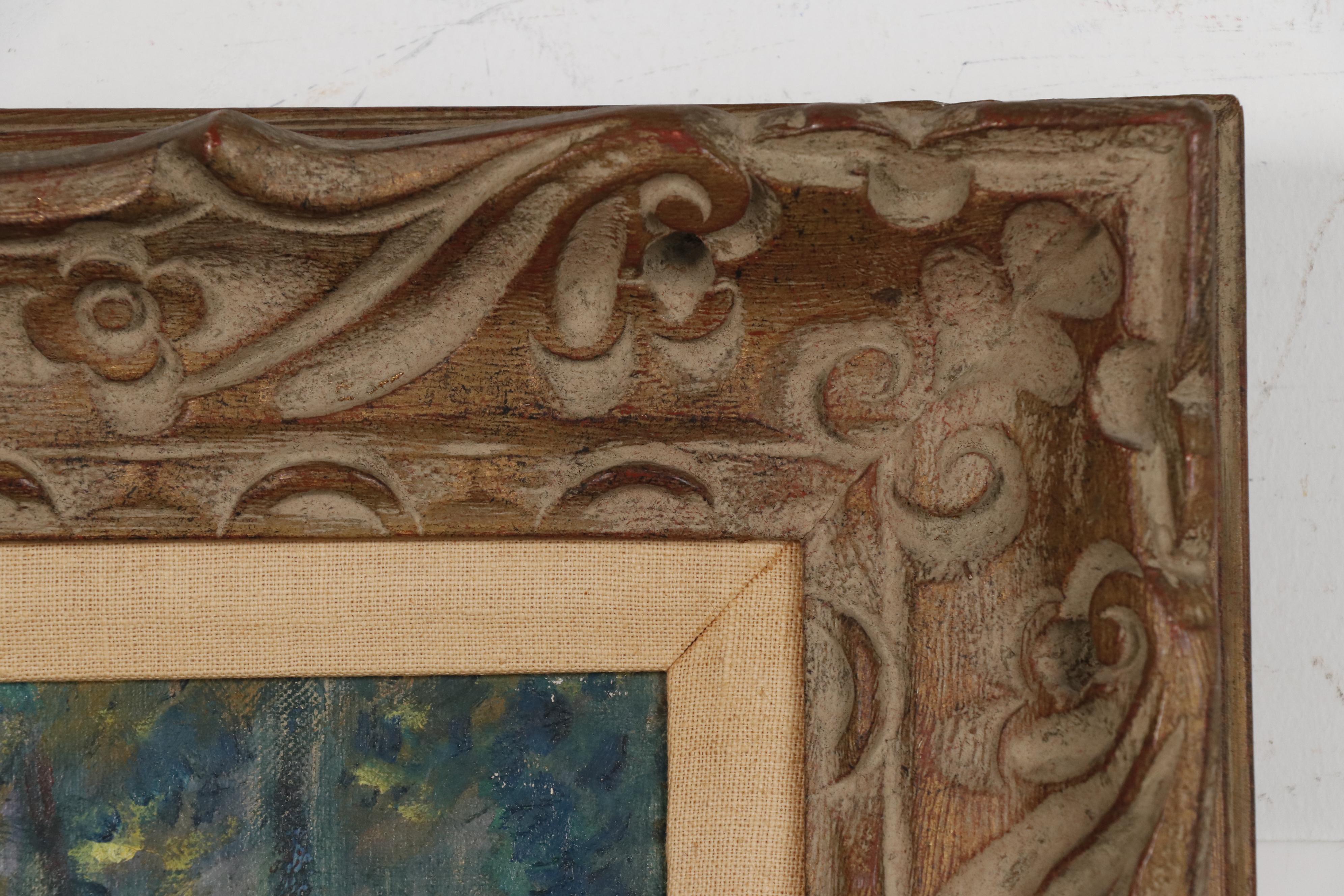 Howard Hildebrandt Oil Painting of Figures in Landscape "Contentment"