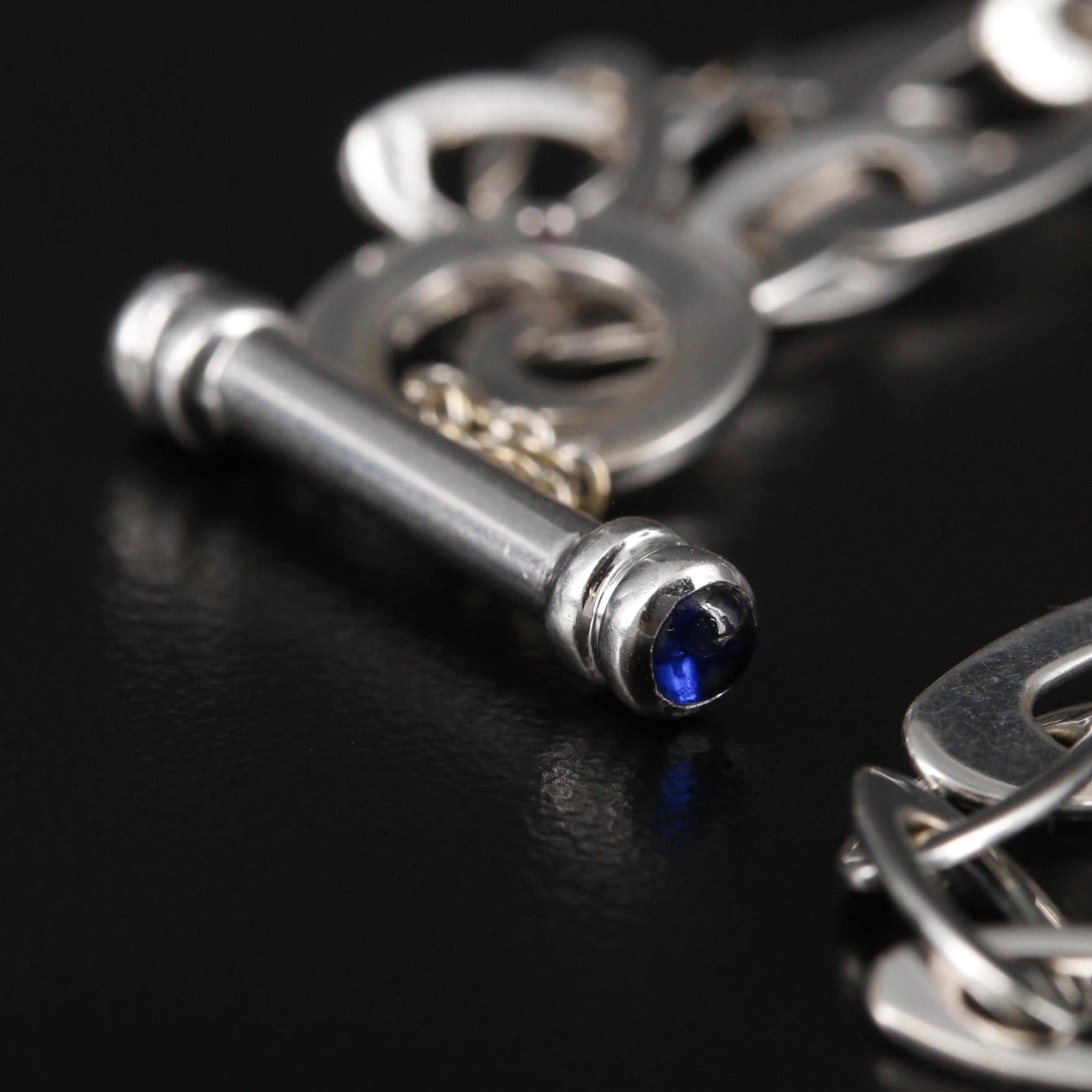 Roberto Coin "Chic and Shine" 18K Synthetic Sapphire and Synthetic Ruby Necklace