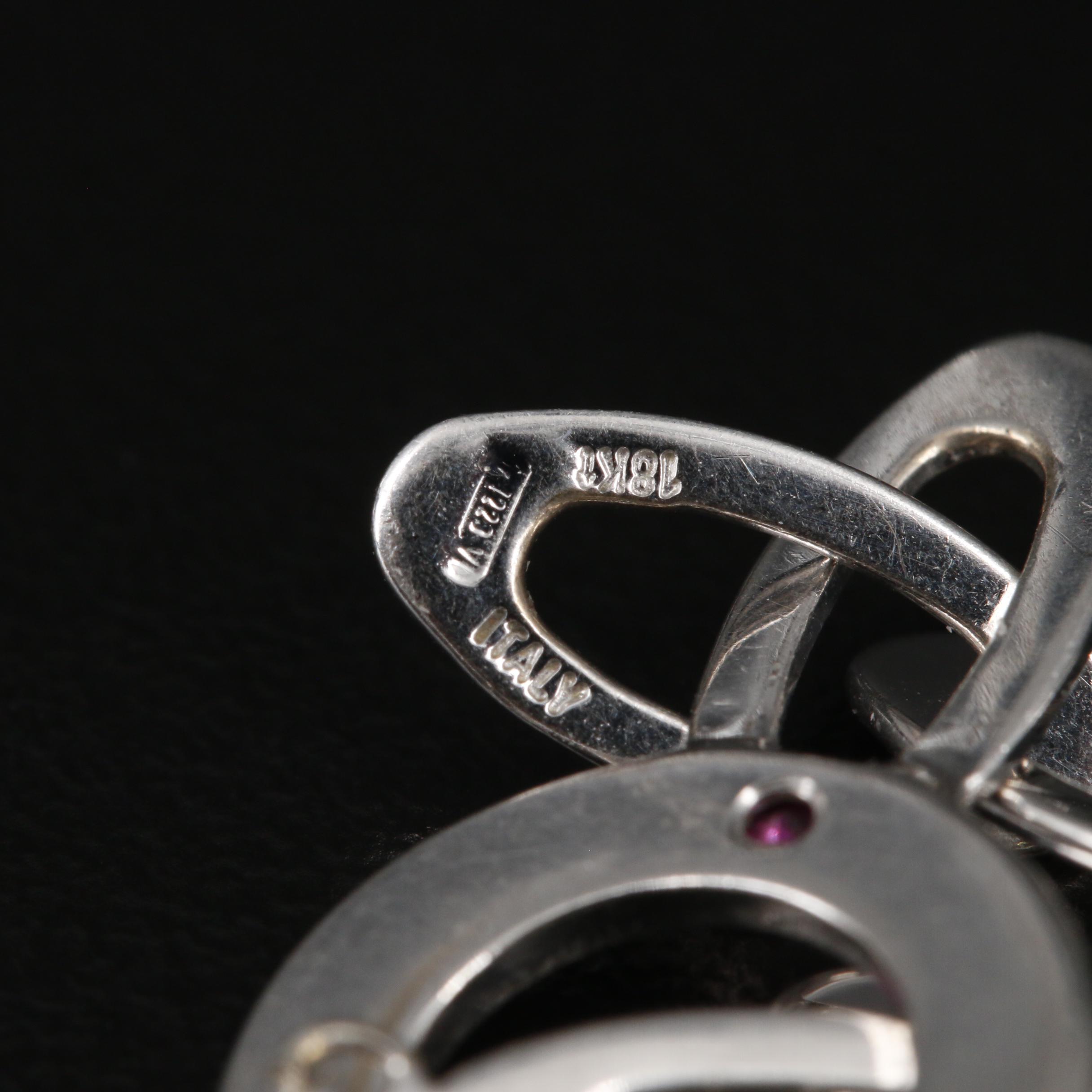 Roberto Coin "Chic and Shine" 18K Synthetic Sapphire and Synthetic Ruby Necklace