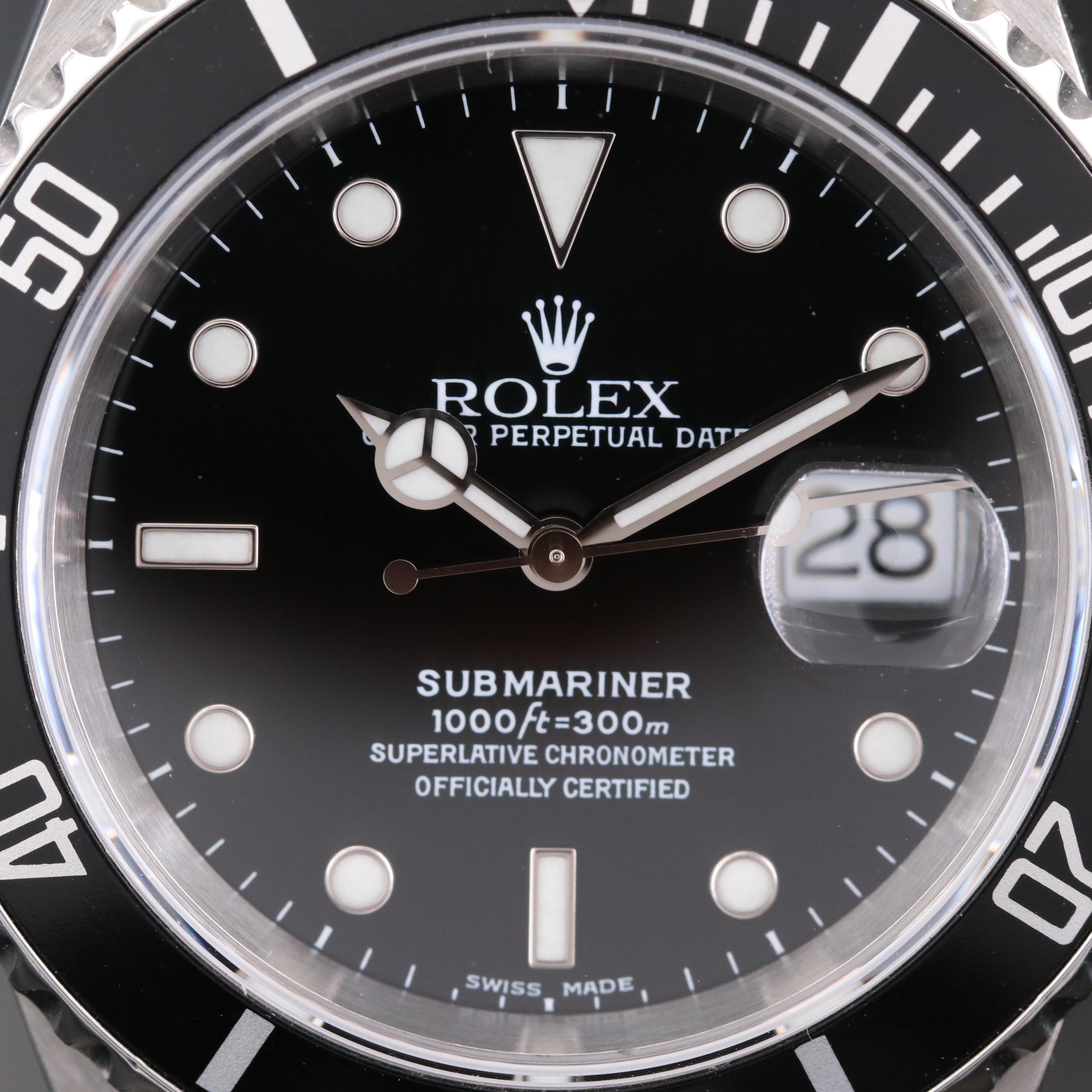 Rolex Submariner 16610 Stainless Steel Automatic Watch