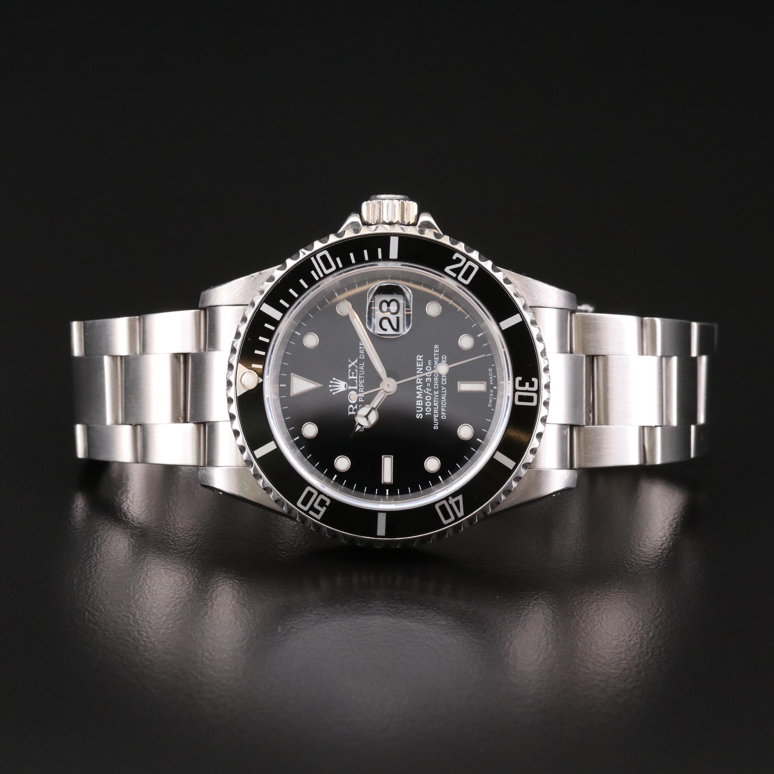 Rolex Submariner 16610 Stainless Steel Automatic Watch