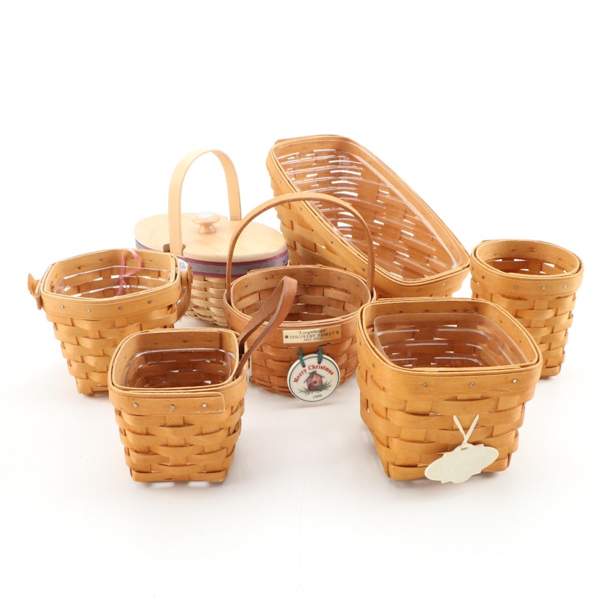 Longaberger Handwoven Maple Wood Assorted Baskets