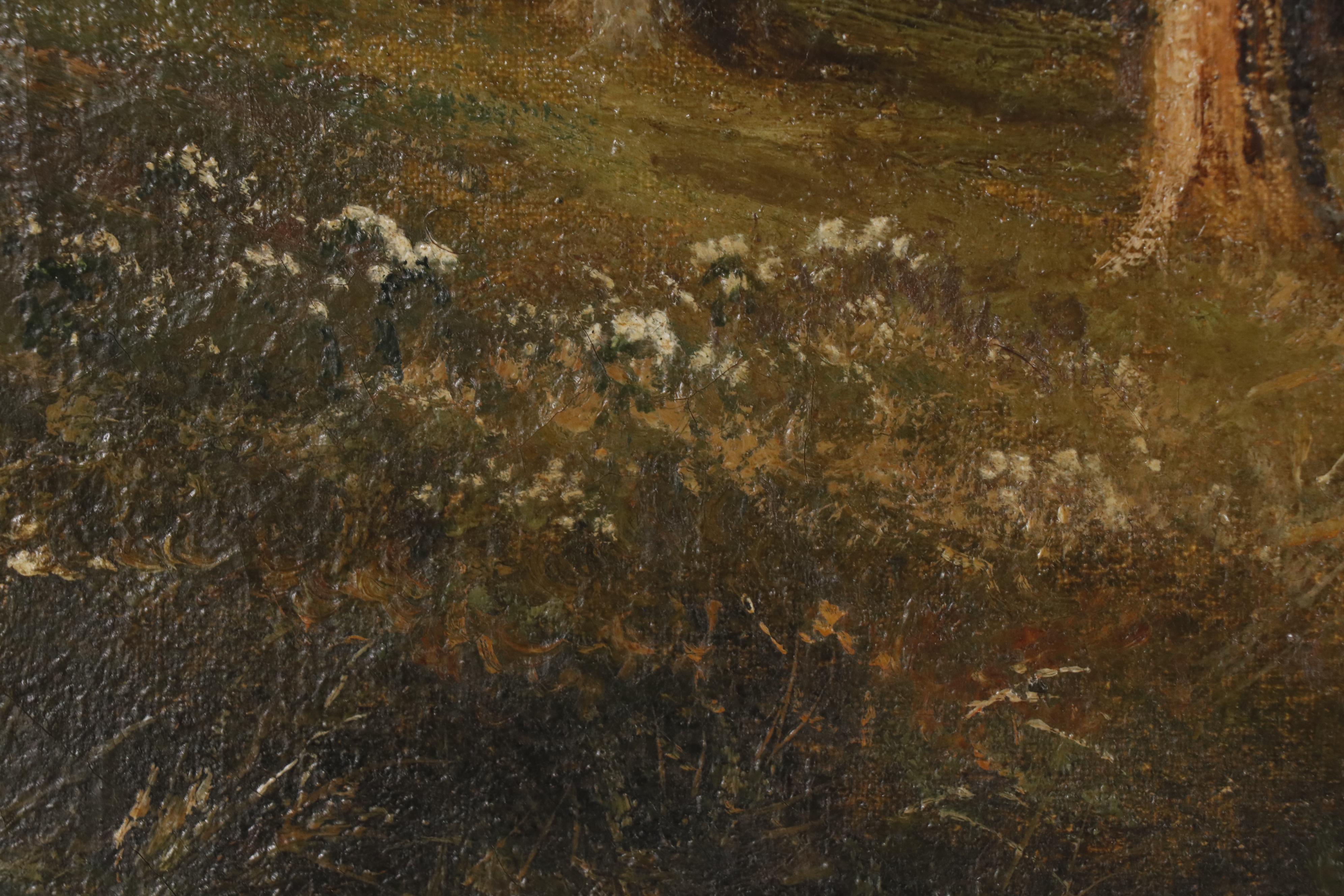 Henry Cooper Oil Painting of Figures in Landscape, 1928