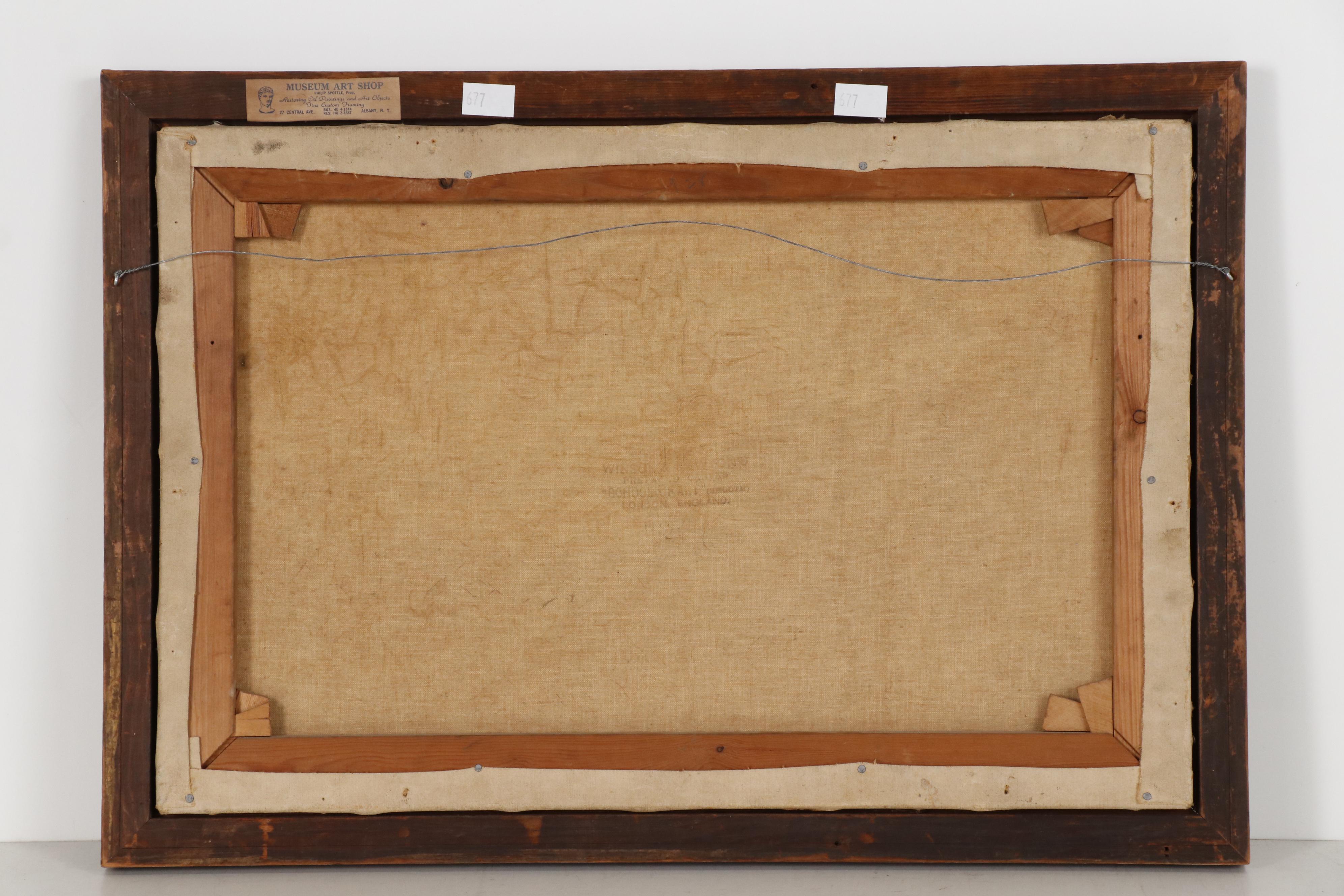 Henry Cooper Oil Painting of Figures in Landscape, 1928