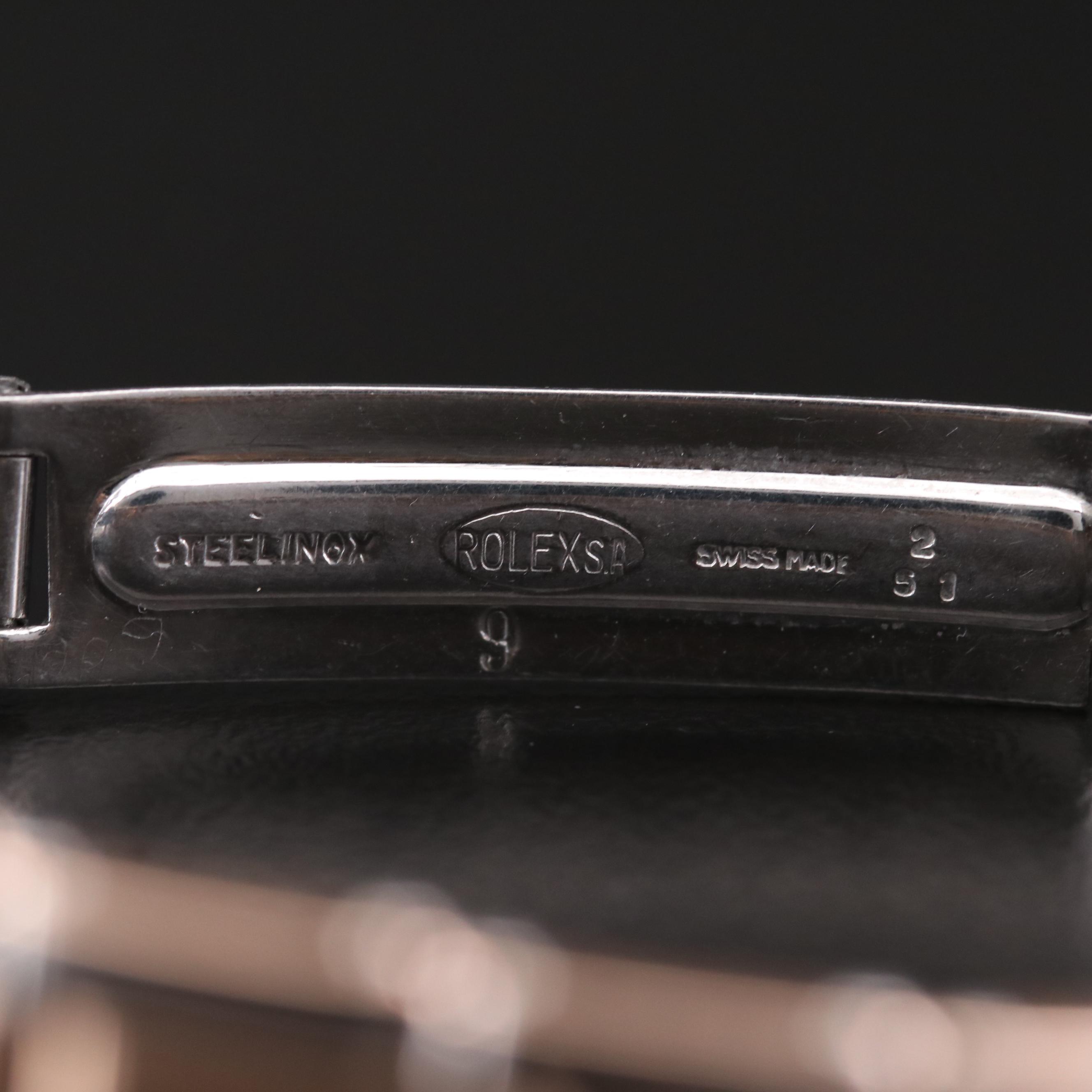 Rolex Oyster Perpetual 14K Gold and Stainless Steel Stem Wind Watch, 1950