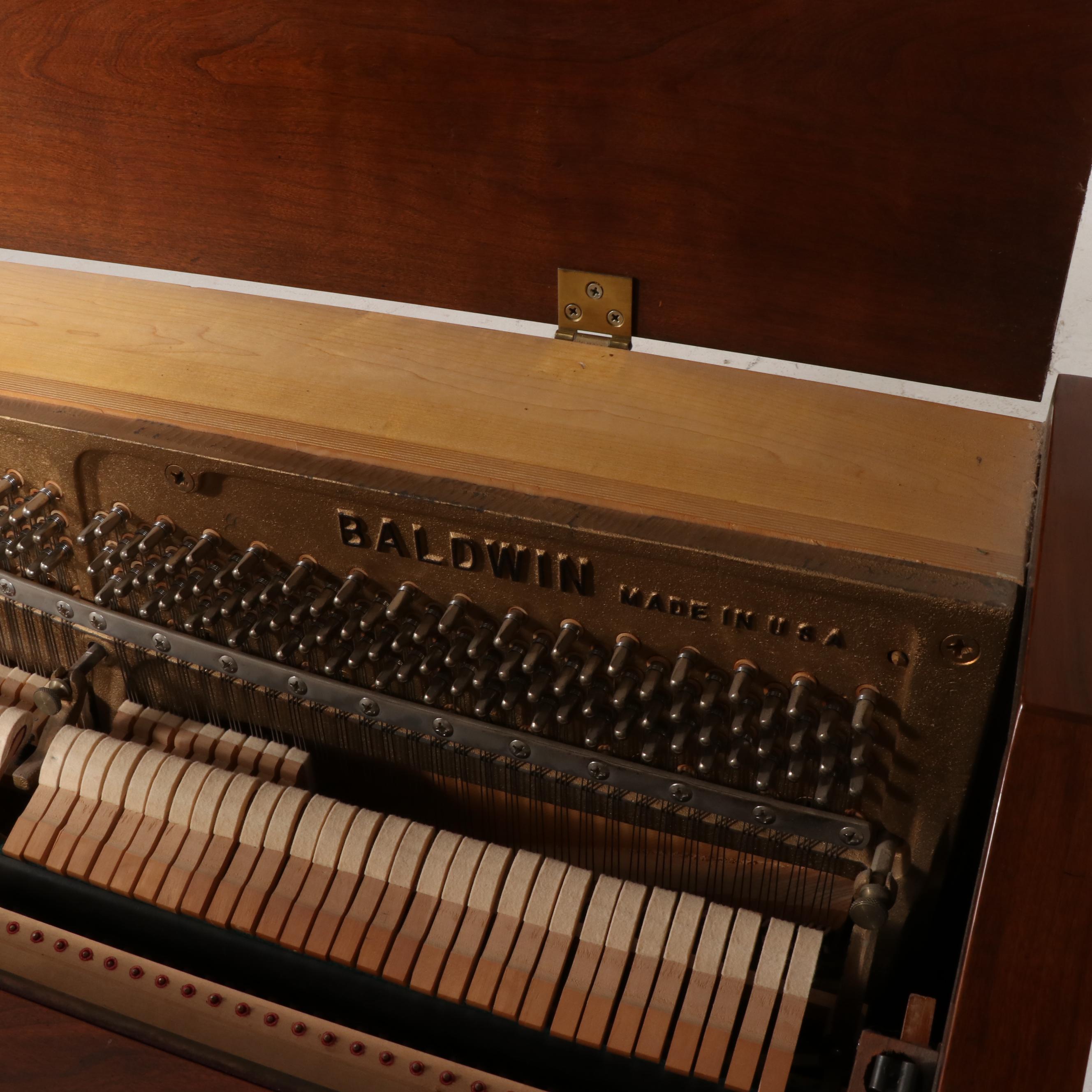 Baldwin Acrosonic Spinet Piano and Bench, Circa 1960s