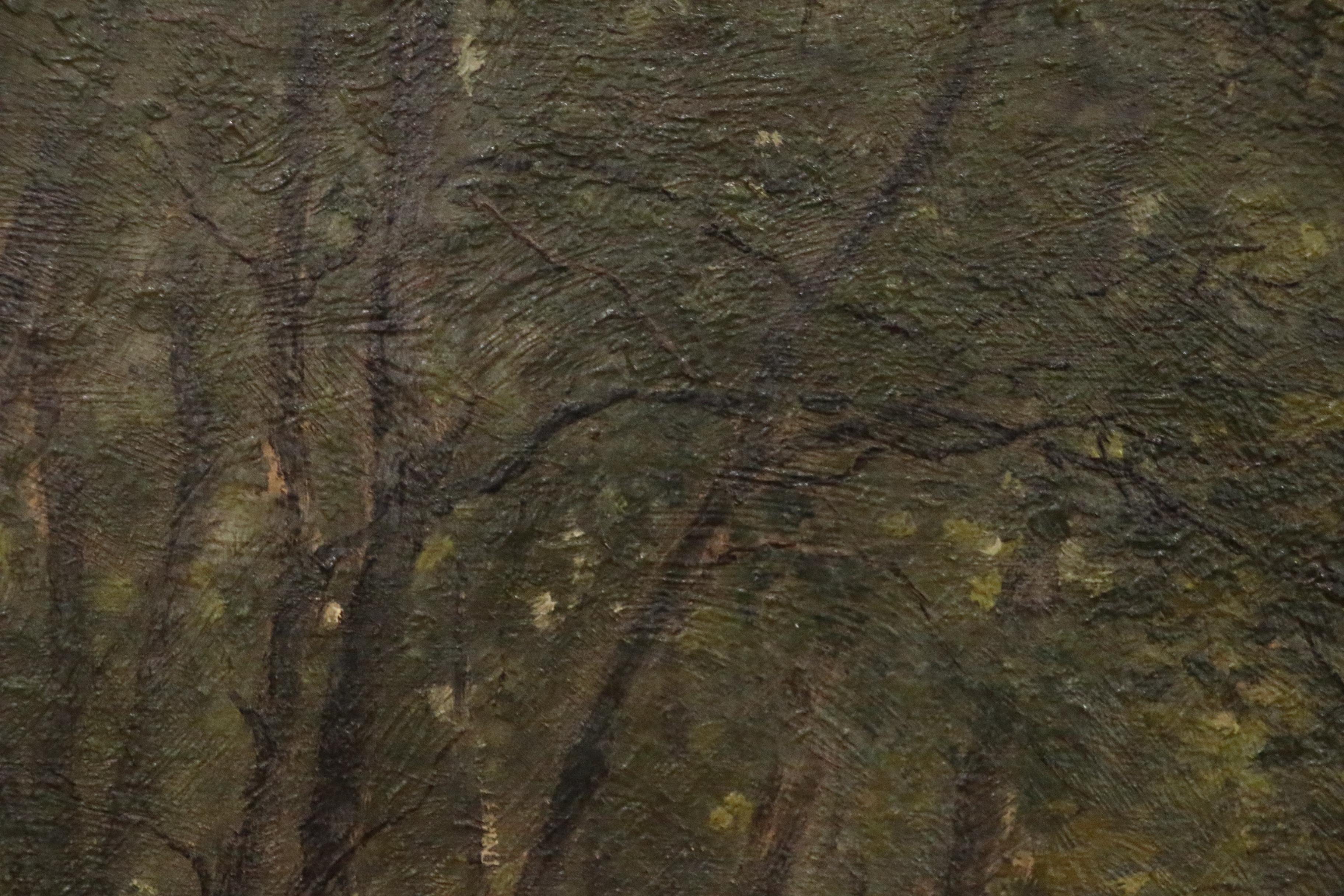 Daniel F. Wentworth Landscape Oil Painting, Late 19th Century