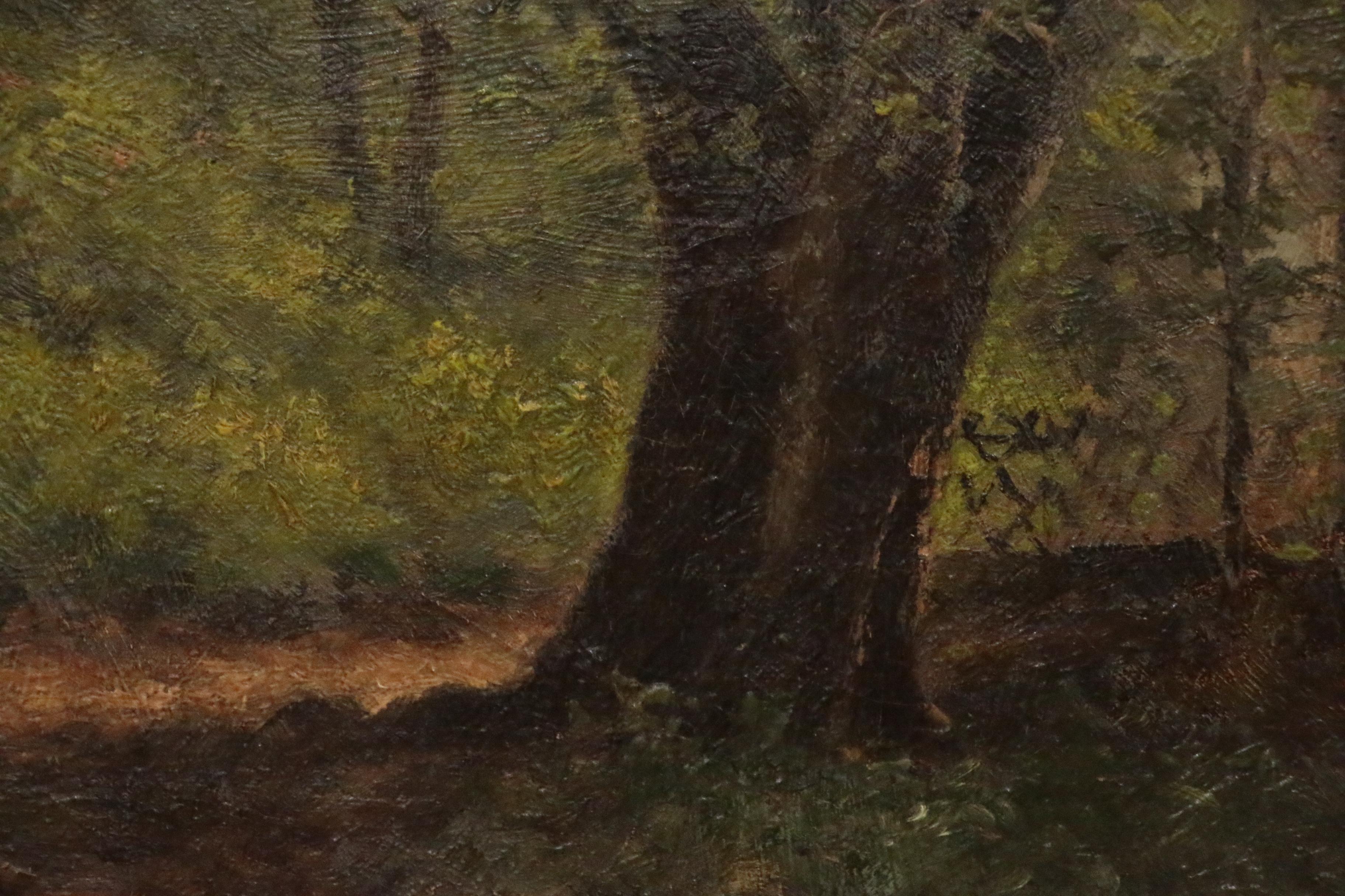 Daniel F. Wentworth Landscape Oil Painting, Late 19th Century