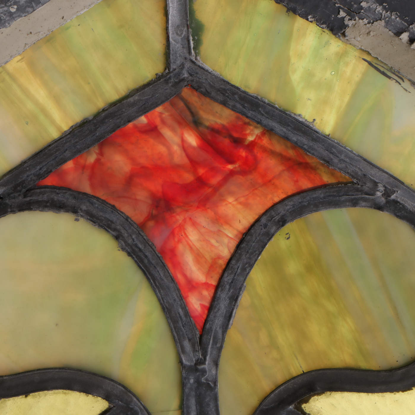 Pointed-Arch Stained Glass Window, Early 20th Century