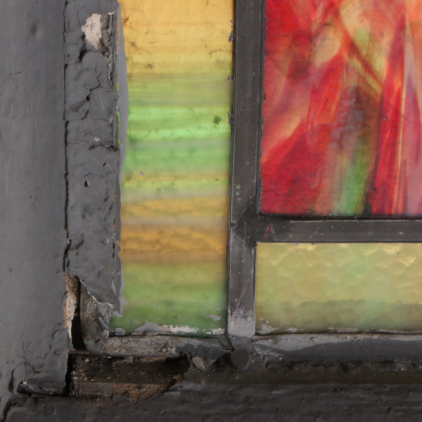 Pointed-Arch Stained Glass Window, Early 20th Century